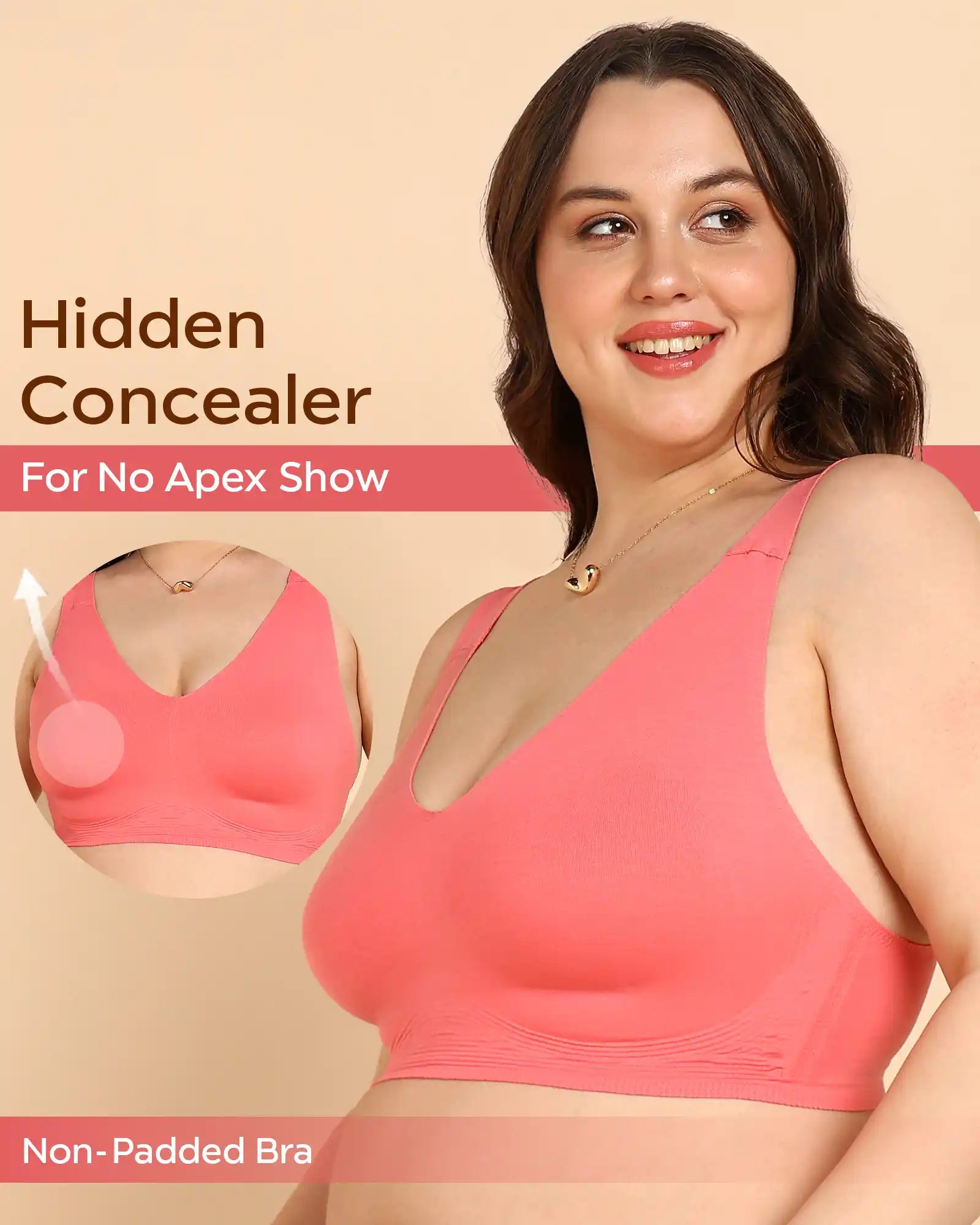 Tweens Invisi-Fit Cotton Fabric Plus-Size Non-Padded Bra (TW-SB-915)
