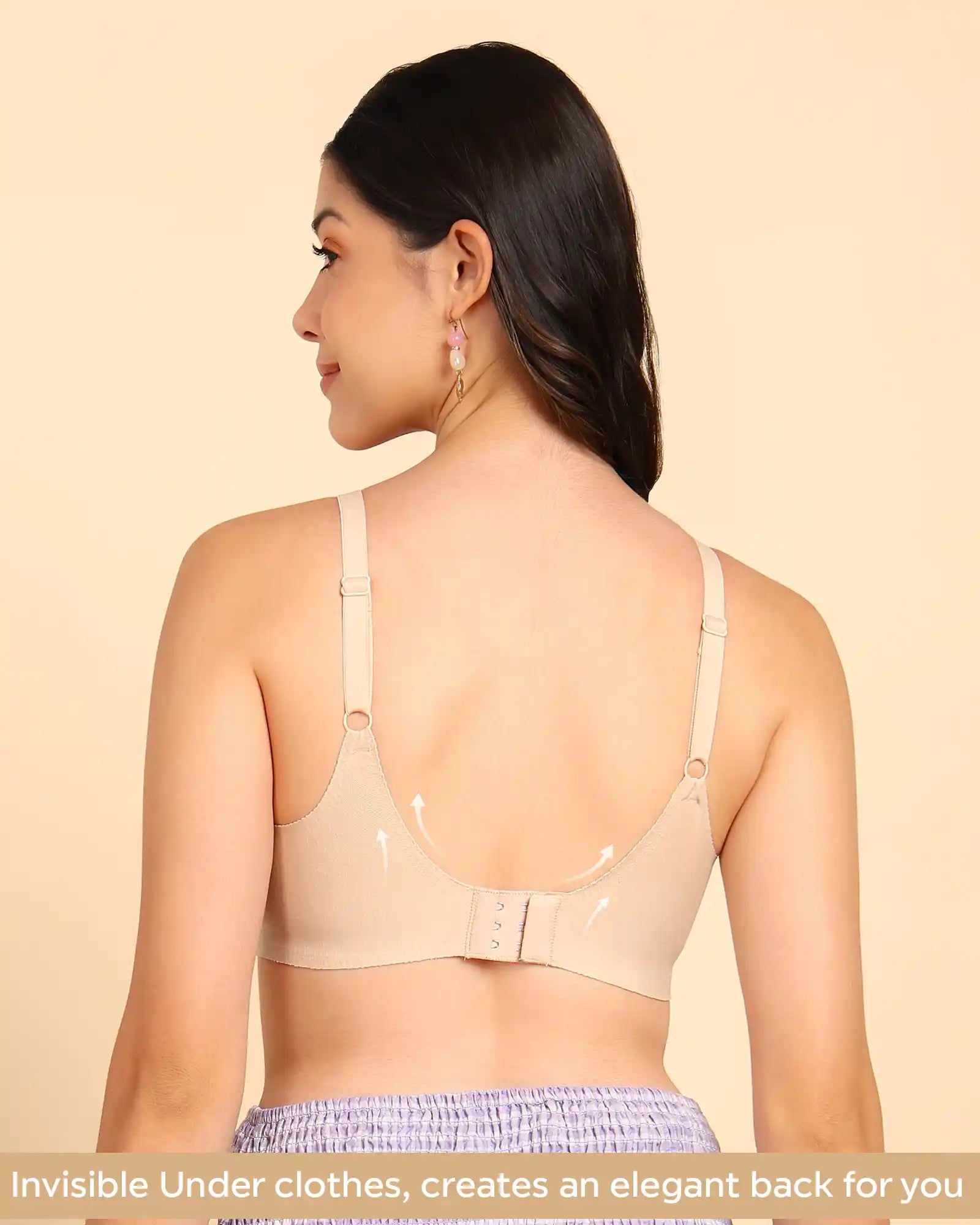 Tweens Lightly-Padded Cotton Spandex Invisi-Fit Bra (SKIN)