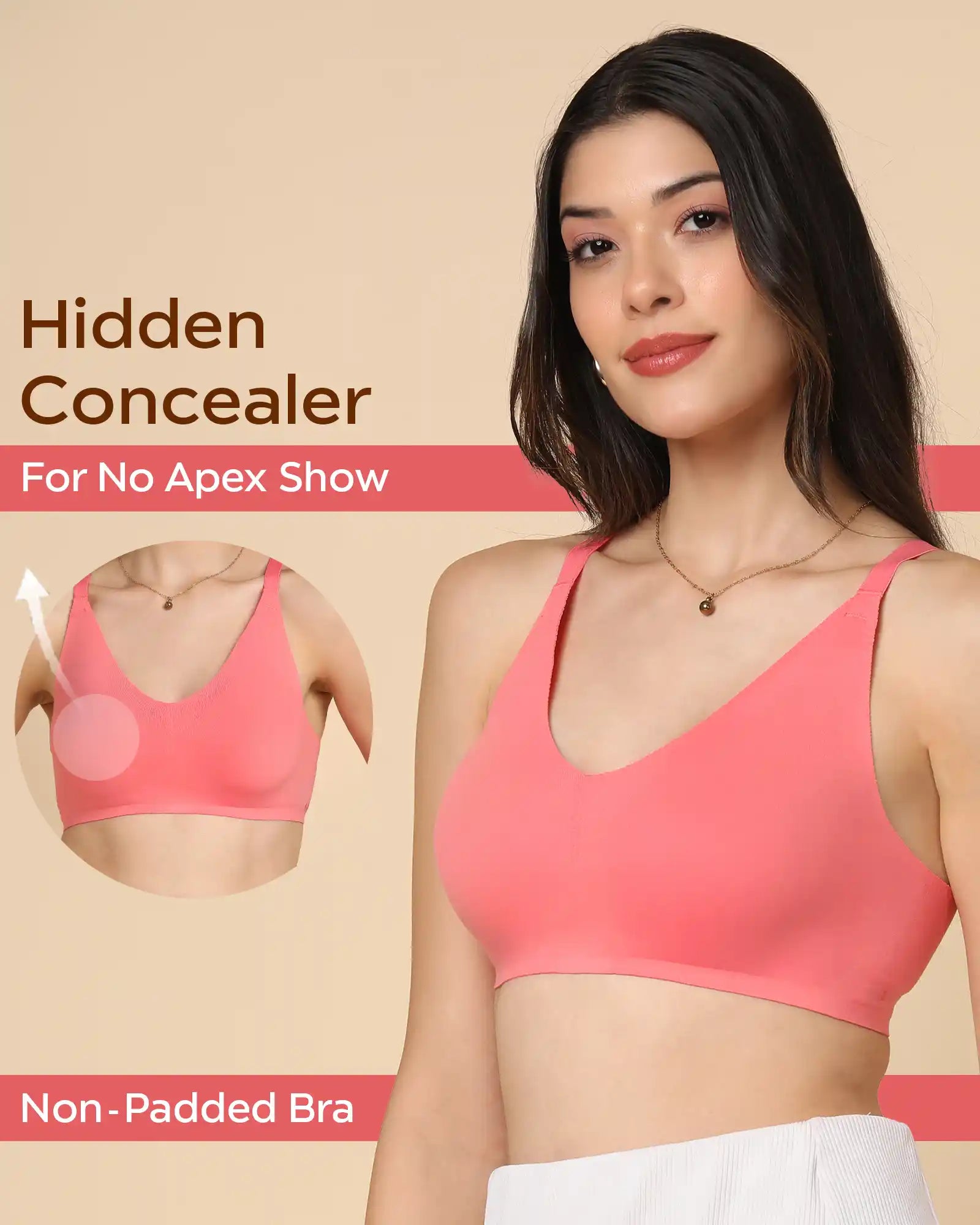 Tweens Invisi-Fit Cotton Fabric Non-Padded Bra (TW-935-1PC)