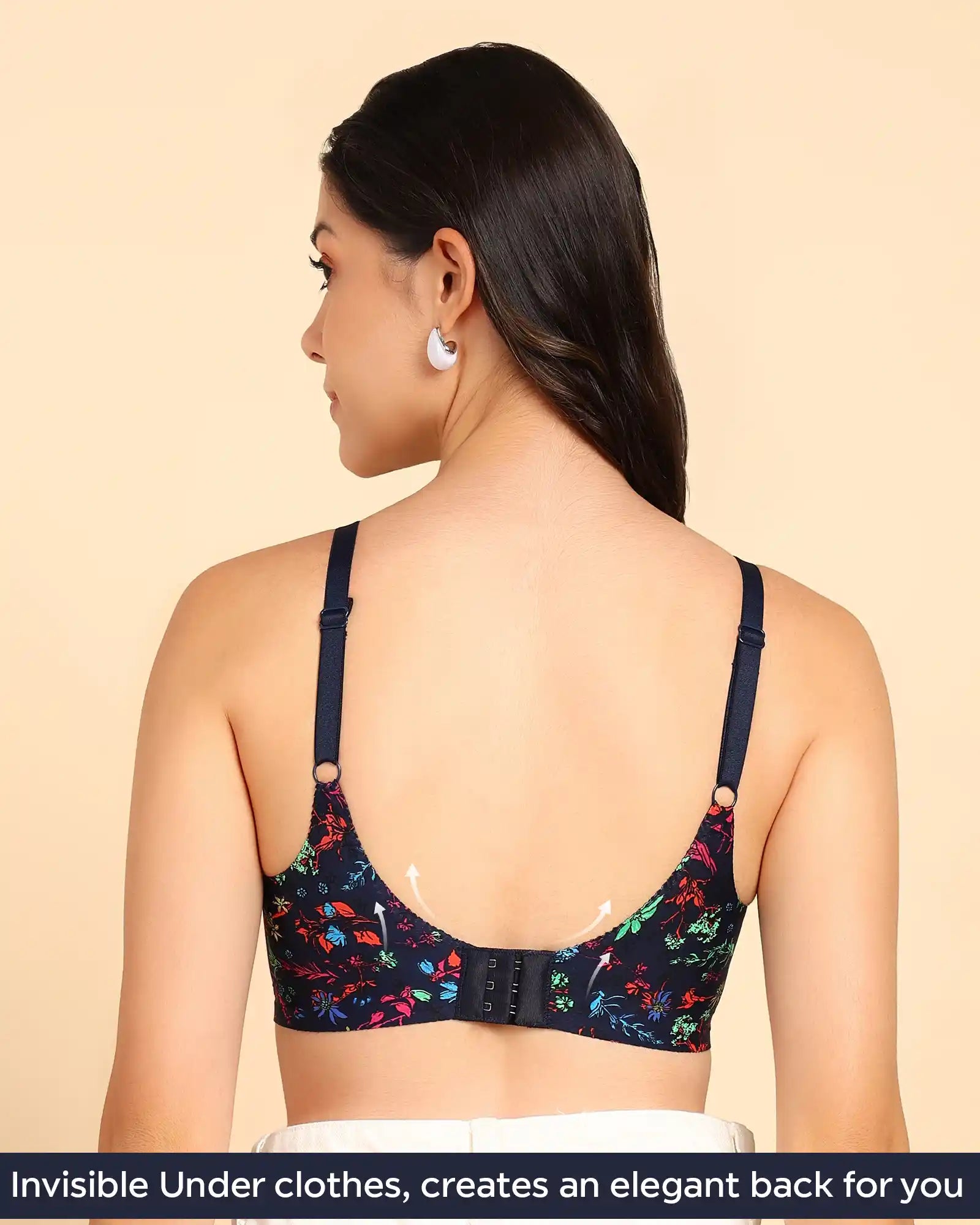 Tweens Invisi-Fit Cotton Feel Printed Bonded Seamless Bra(TW-SB-PRINTED )