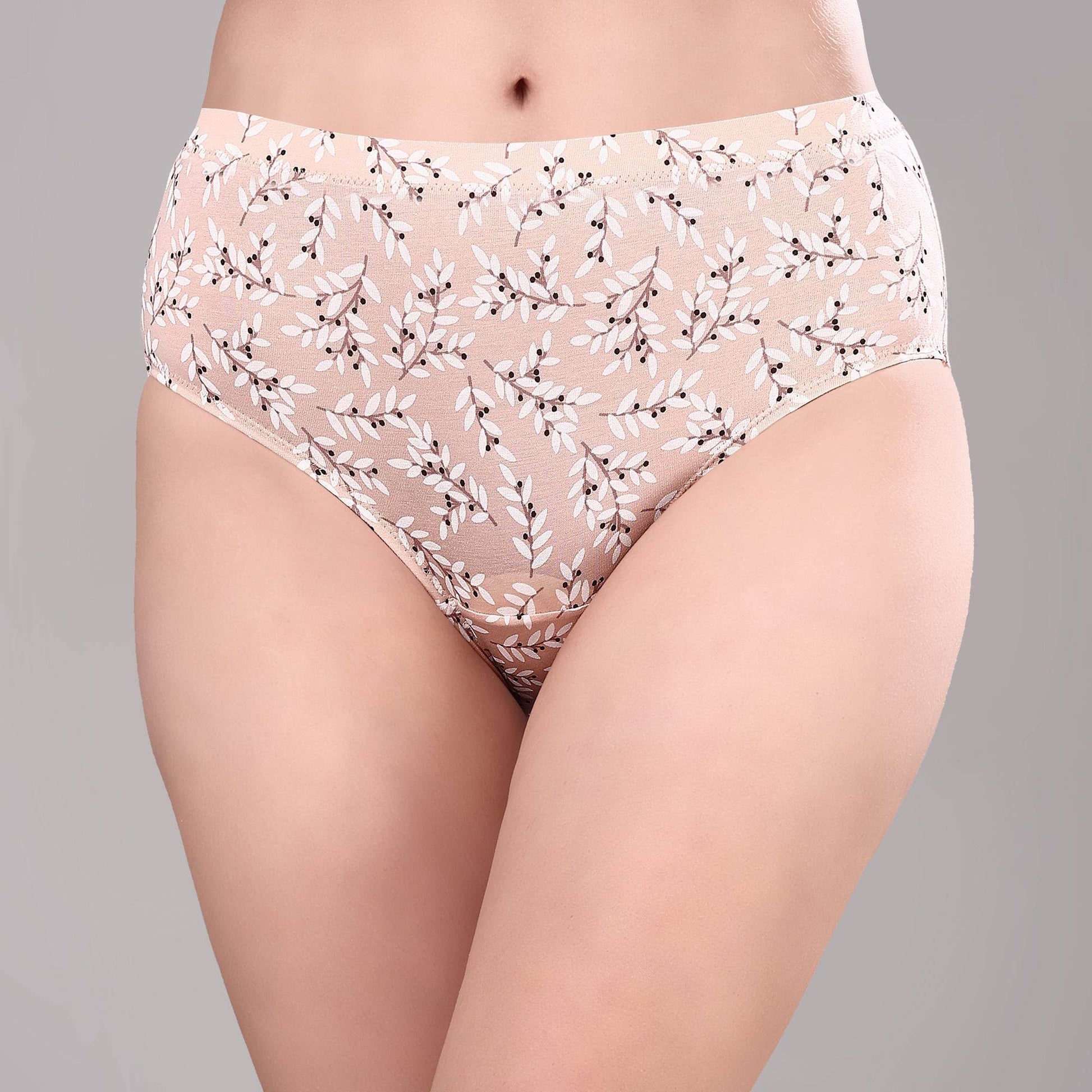 Premium High Rise Full Coverage Printed Stretch Cotton Hipster Panty - Pack of 3 for Ultimate Comfort & Style