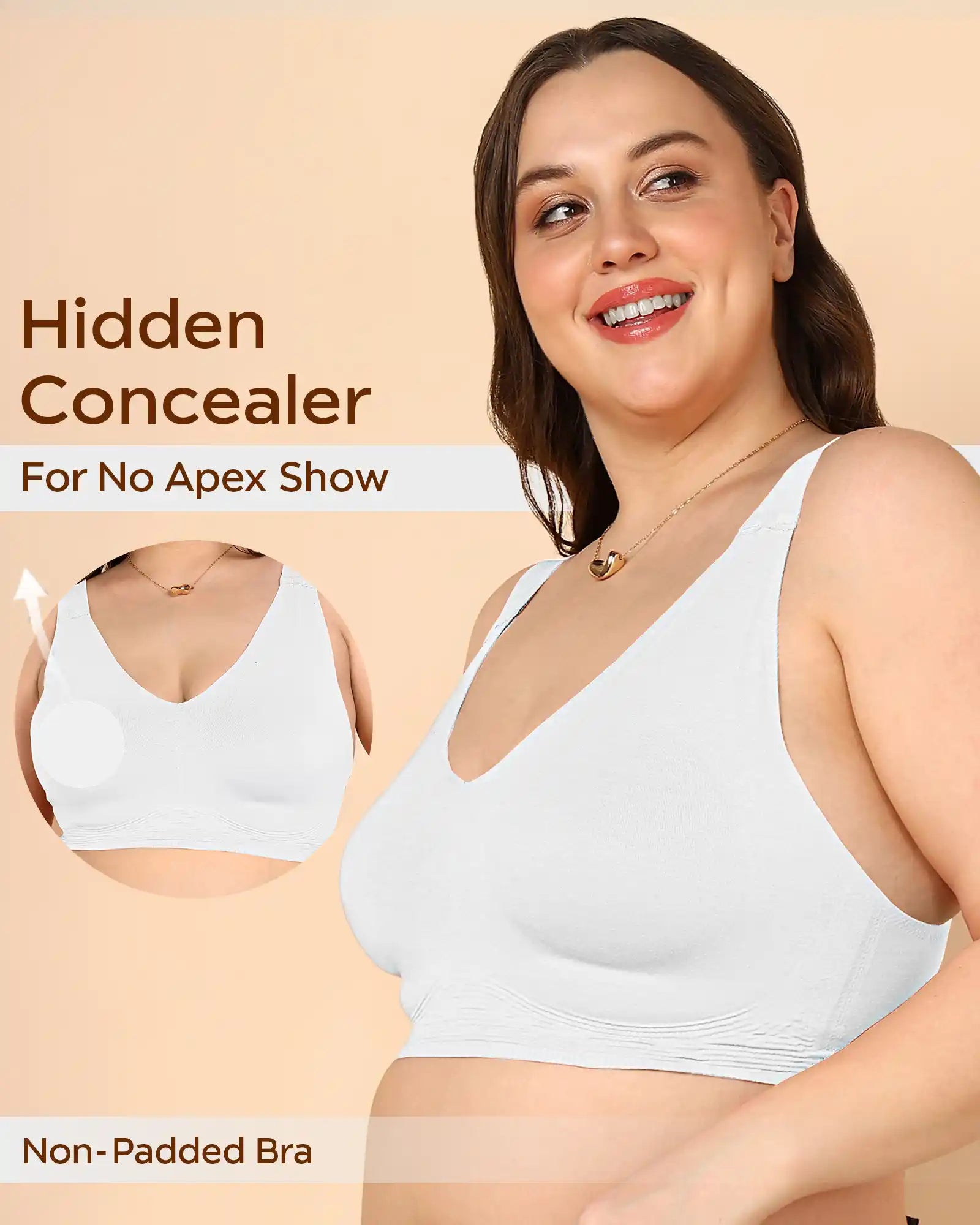 Tweens Invisi-Fit Cotton Fabric Plus-Size Non-Padded Bra (TW-SB-915)