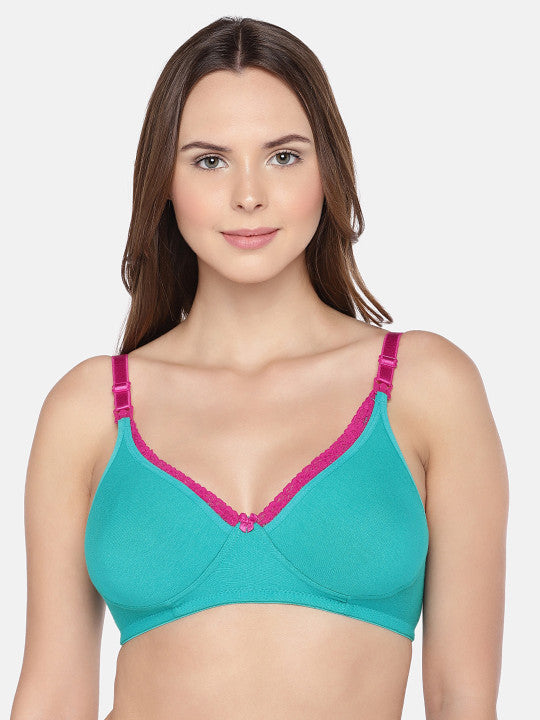 Inner Sense Pack of 2 Multicoloured Organic Cotton Antimicrobial Maternity Bra