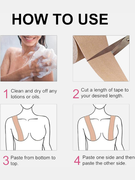 Inner Sense Set of 2 Body Tape With 5 Disposable Nipple Pasties