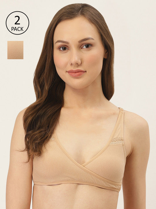 Inner Sense Organic Cotton Antimicrobial Sleeping/Feeding Bra Image 1