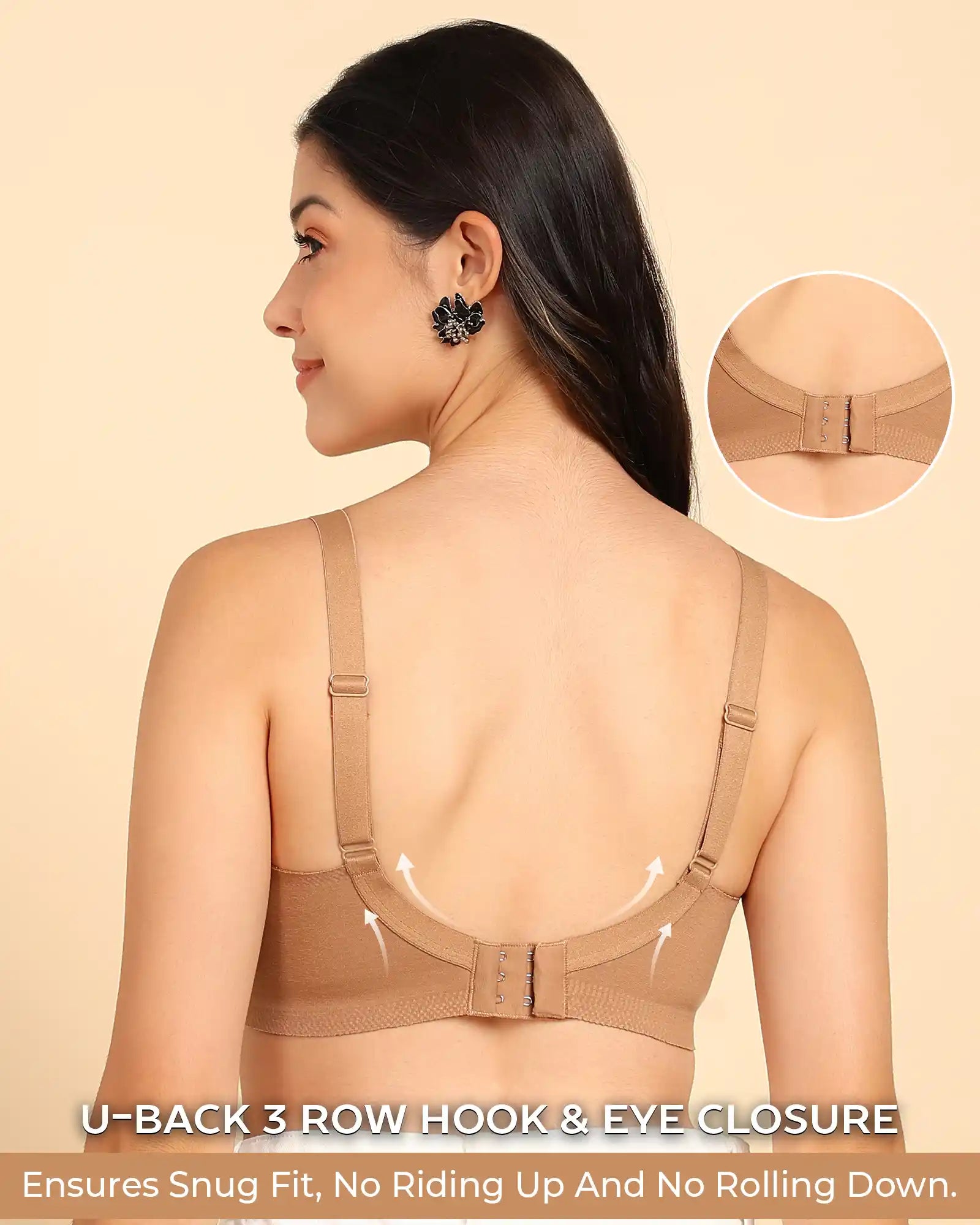 Tweens Invisi-Fit M-Frame Non-Padded Cotton Bonded Seamless Minimiser (TW-SB-9303)