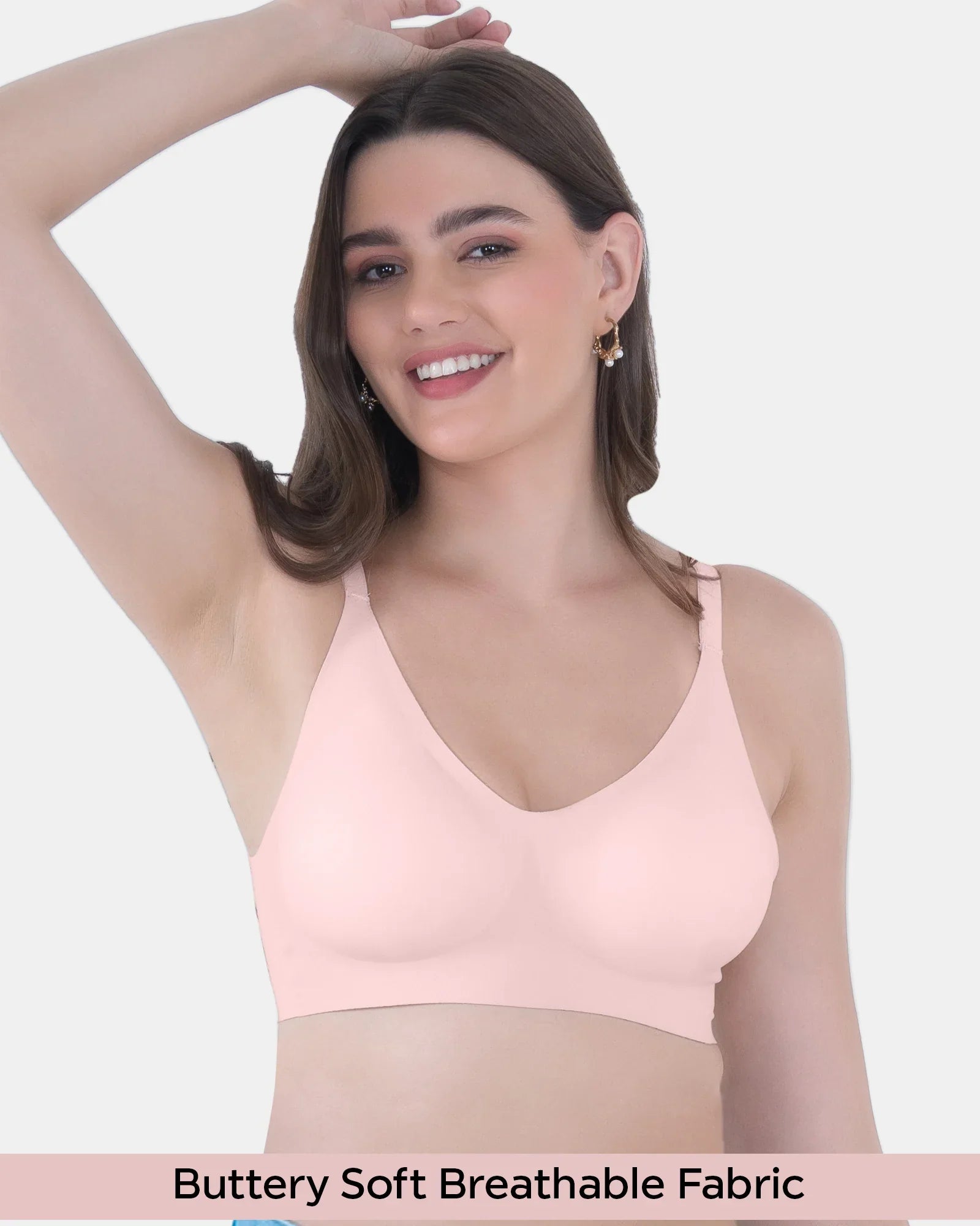 Invisi-Fit :- No Show Seamless Padded Bra (TW-SB-968)