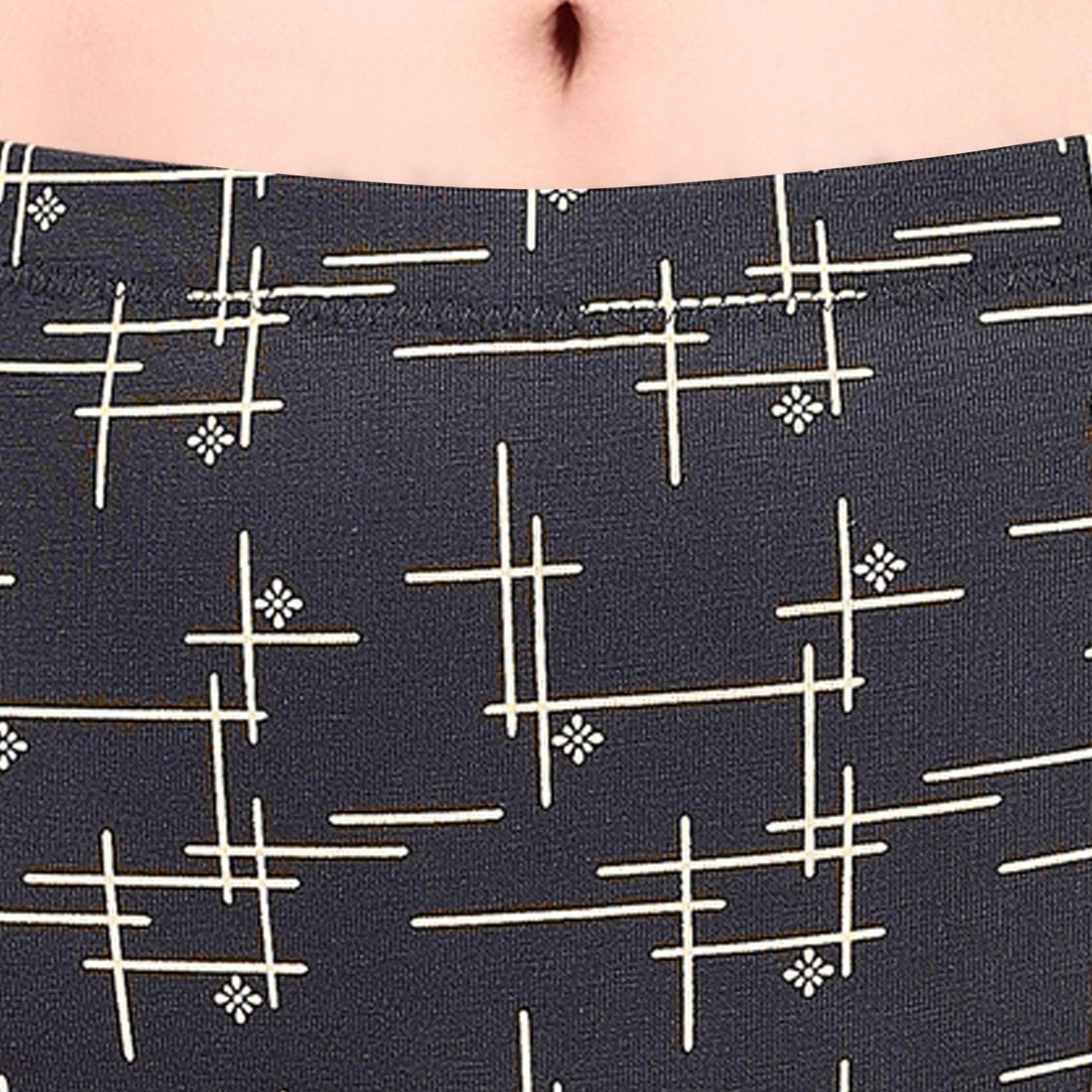 Luxurious High Rise Full Coverage Printed Cotton Spandex Hipster Panty (Pack of 3)