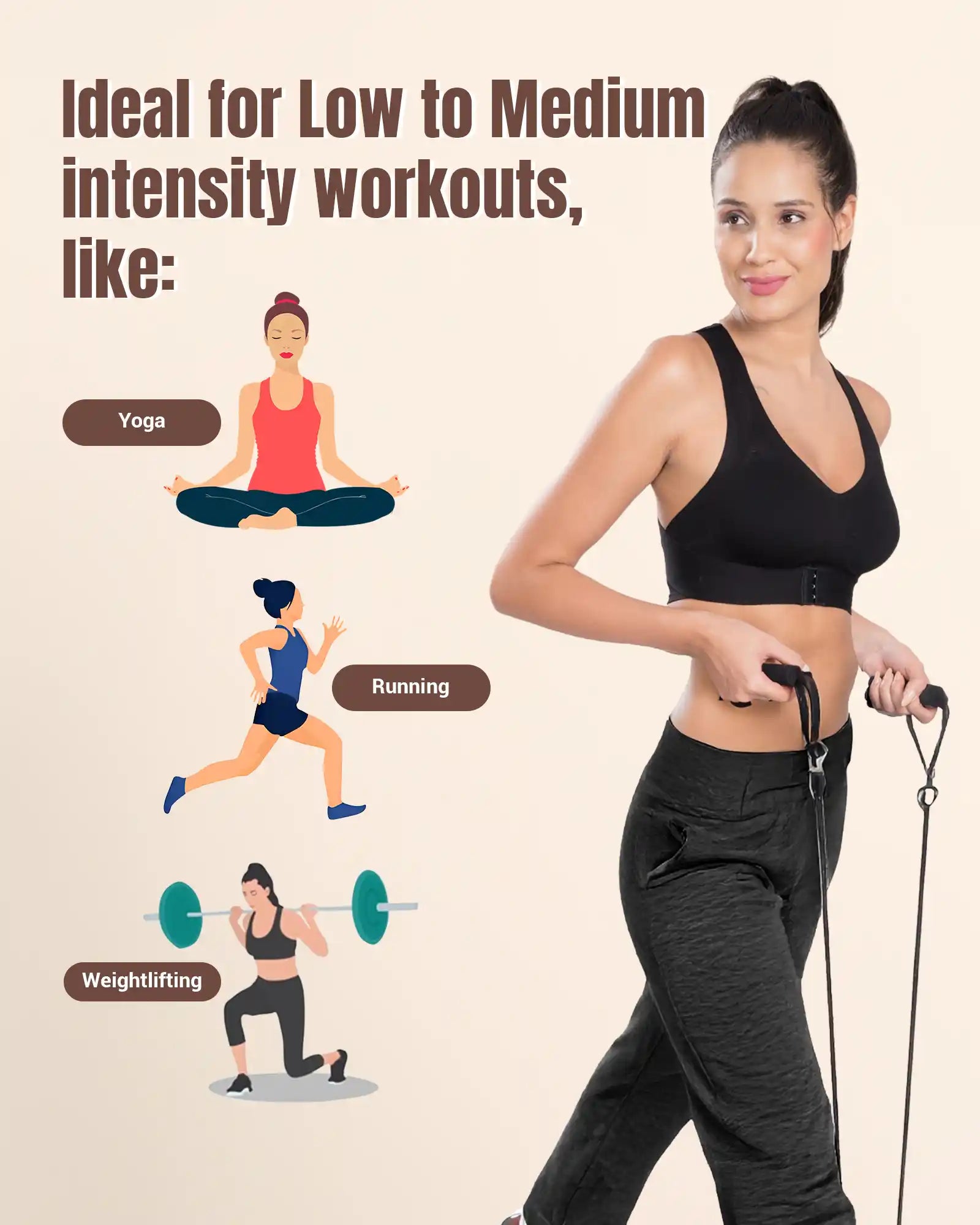 Tweens Invisi-Fit Cotton Bonded Seamless Padded Sports Bra for Girls - Invisible Support & Comfort