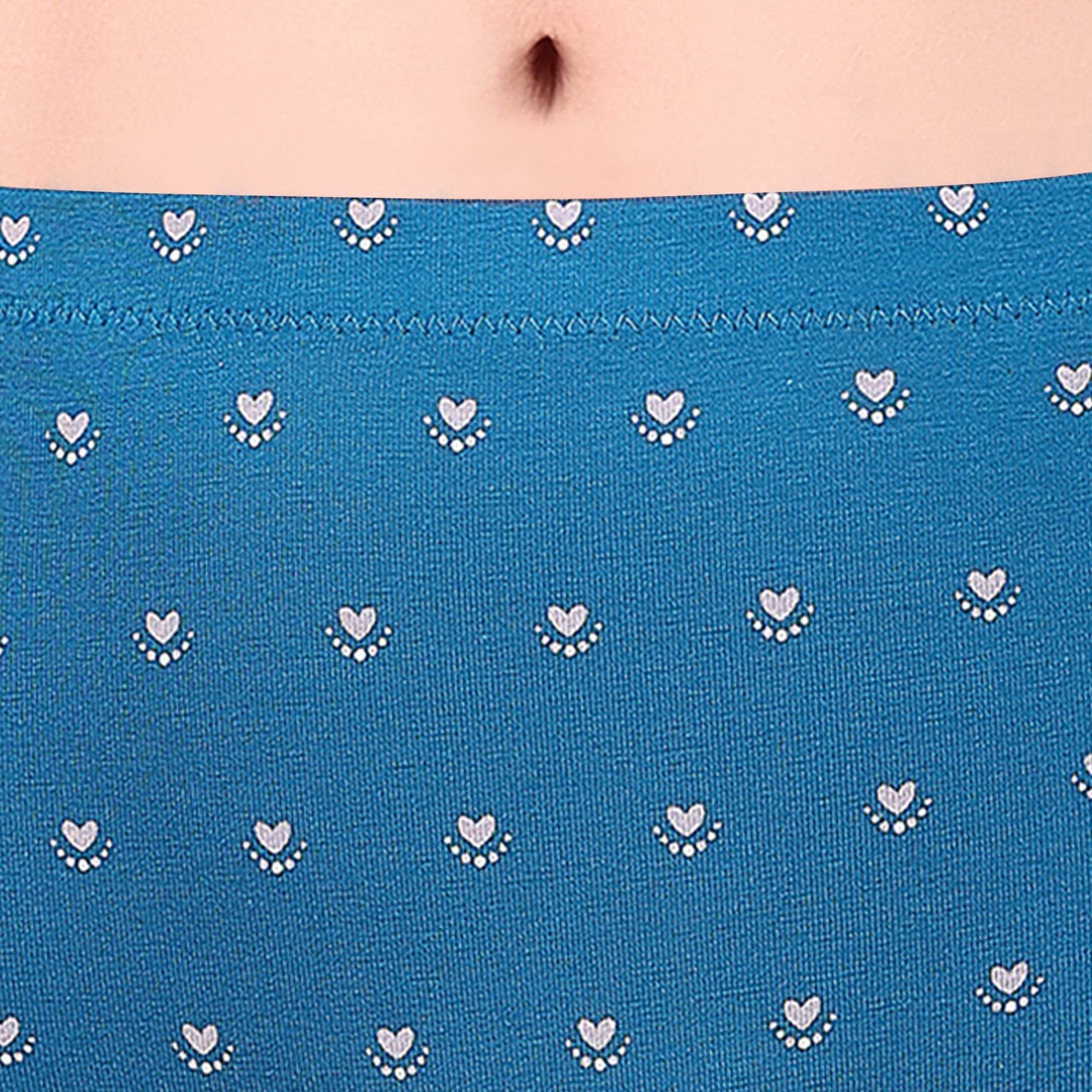 Luxurious High Rise Full Coverage Printed Cotton Spandex Hipster Panty (Pack of 3)