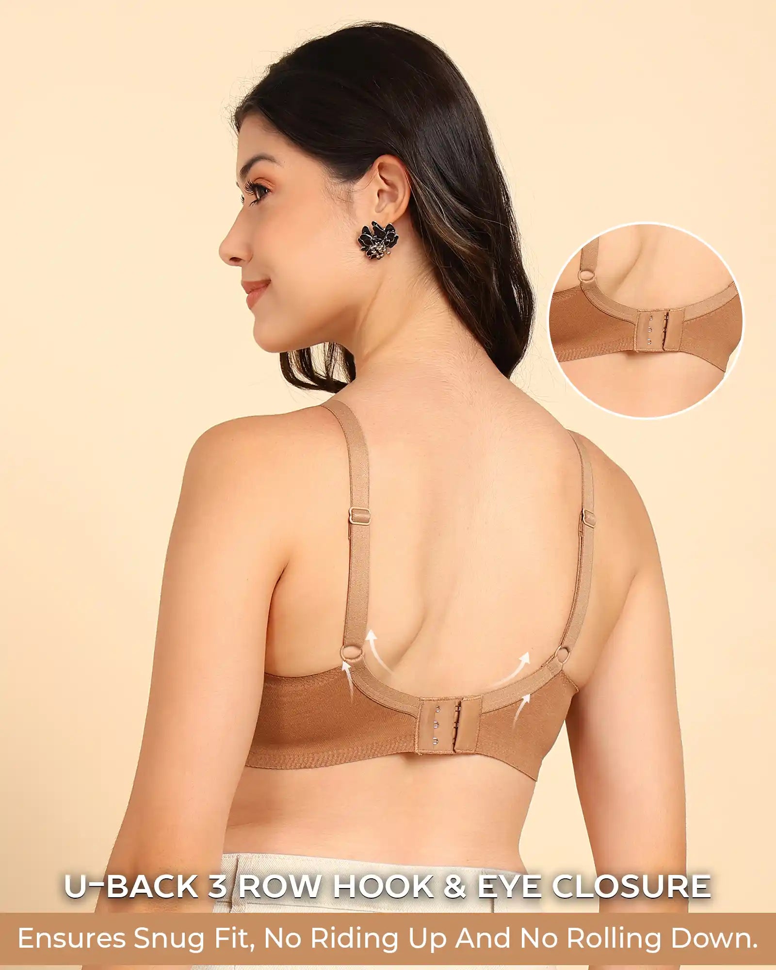 Tweens Invisi-Fit Cotton Bonded Seamless Push-Up Bra (TW-SB-93510)