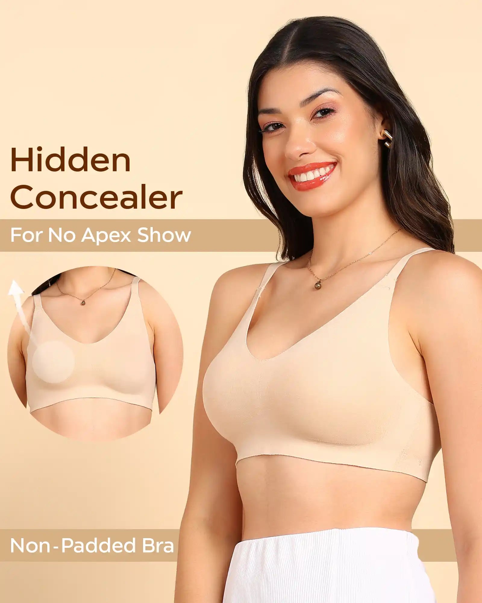 Tweens Non-Padded Cotton Spandex Invisi-Fit Bra (SKIN)
