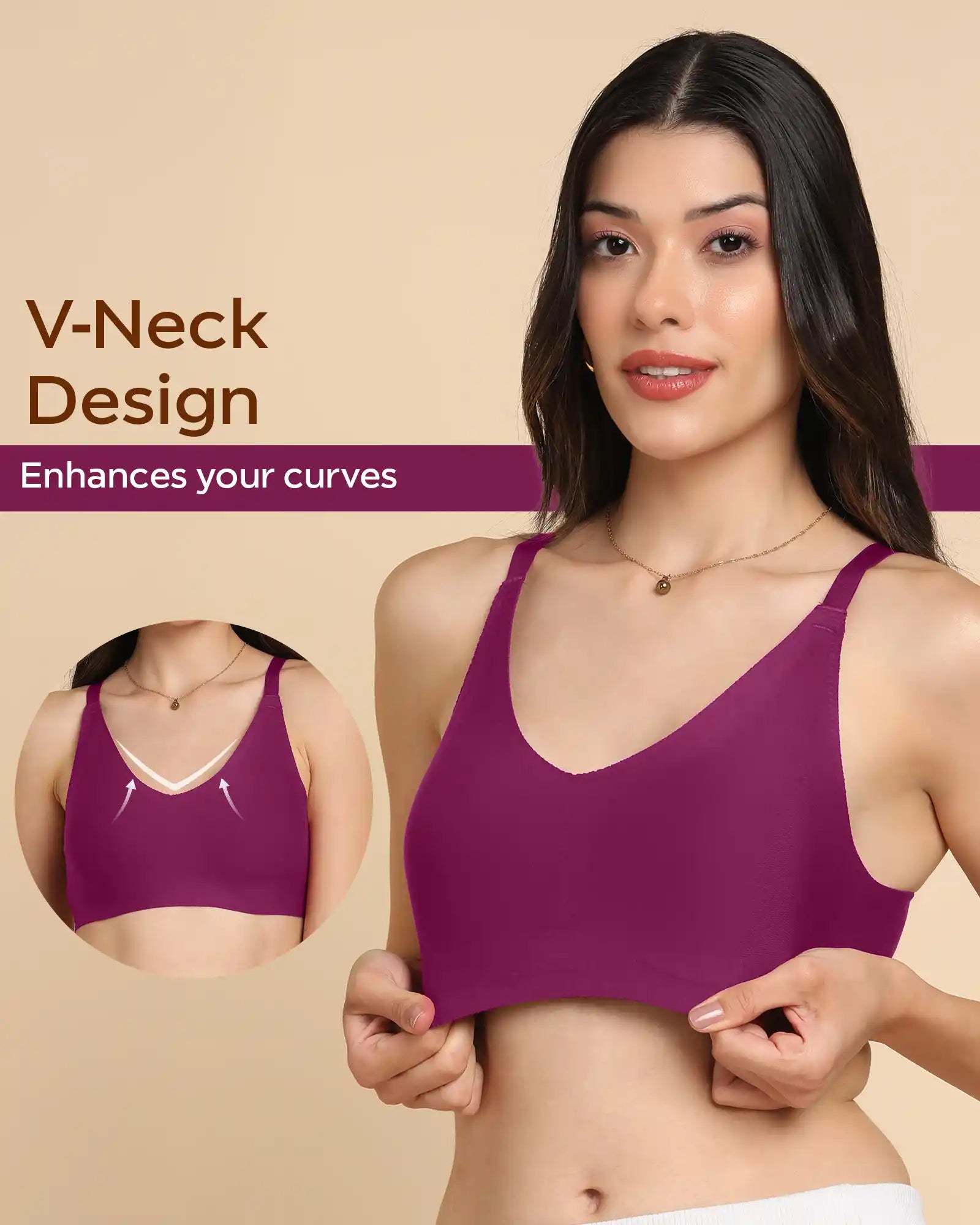 Tweens Invisi-Fit Cotton Fabric Non-Padded Bra (TW-935-1PC)