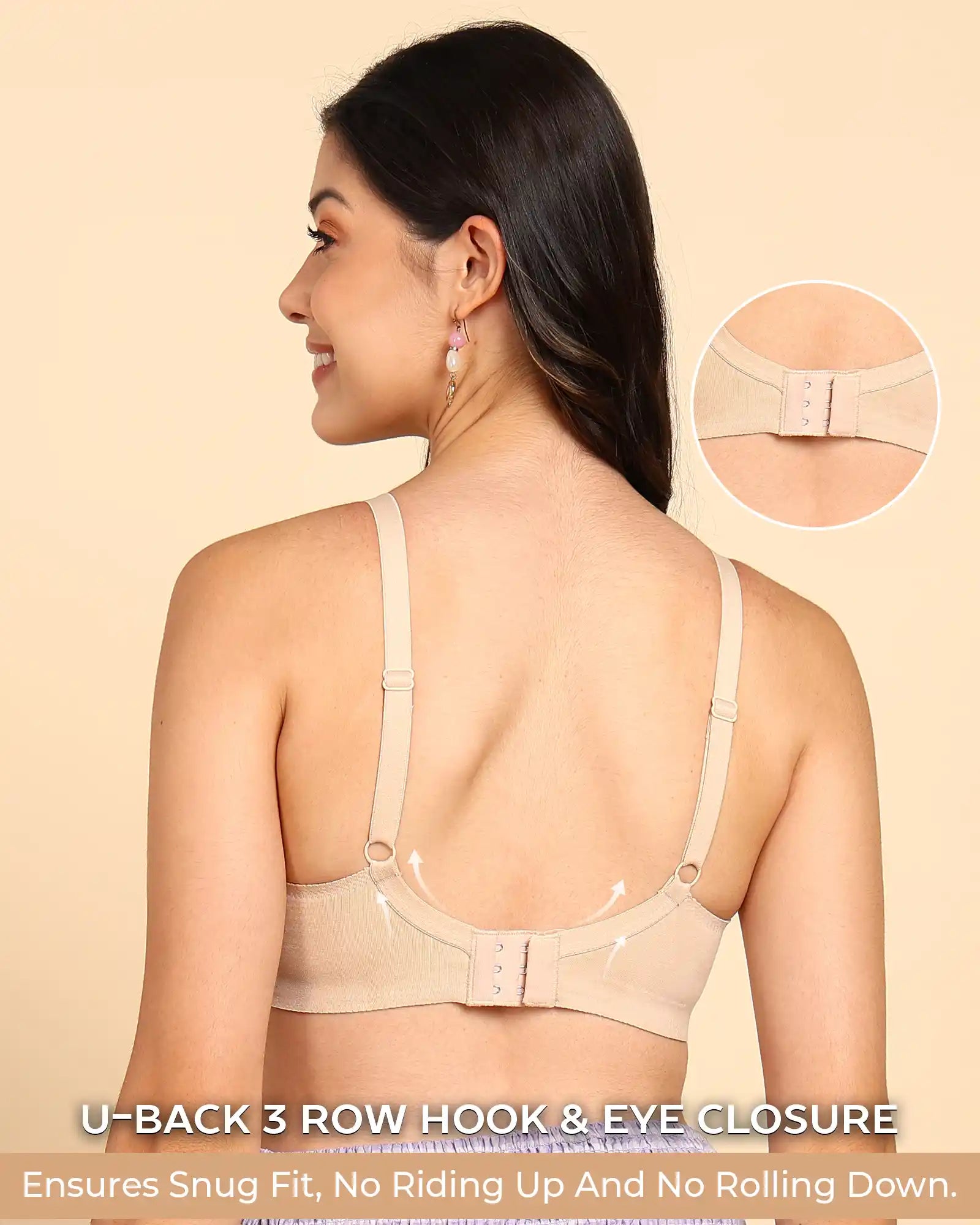 Tweens Invisi-Fit Cotton Bonded Seamless Push-Up Bra (TW-SB-93510)