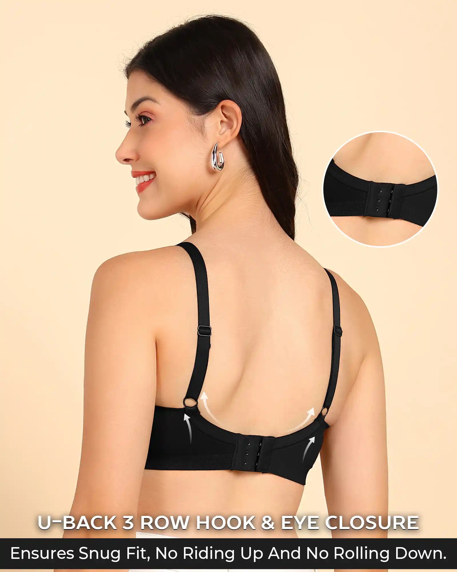 Tweens Invisi-Fit Cotton Bonded Seamless Push-Up Bra (TW-SB-93510)