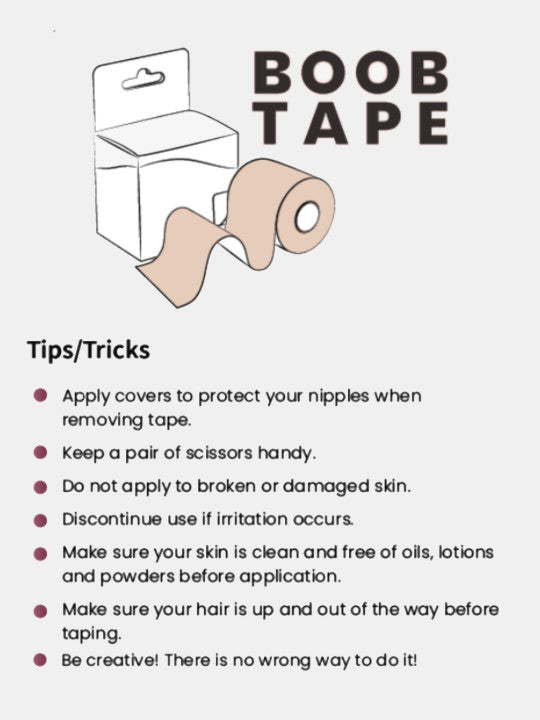 Inner Sense Set of 2 Body Tape With 5 Disposable Nipple Pasties