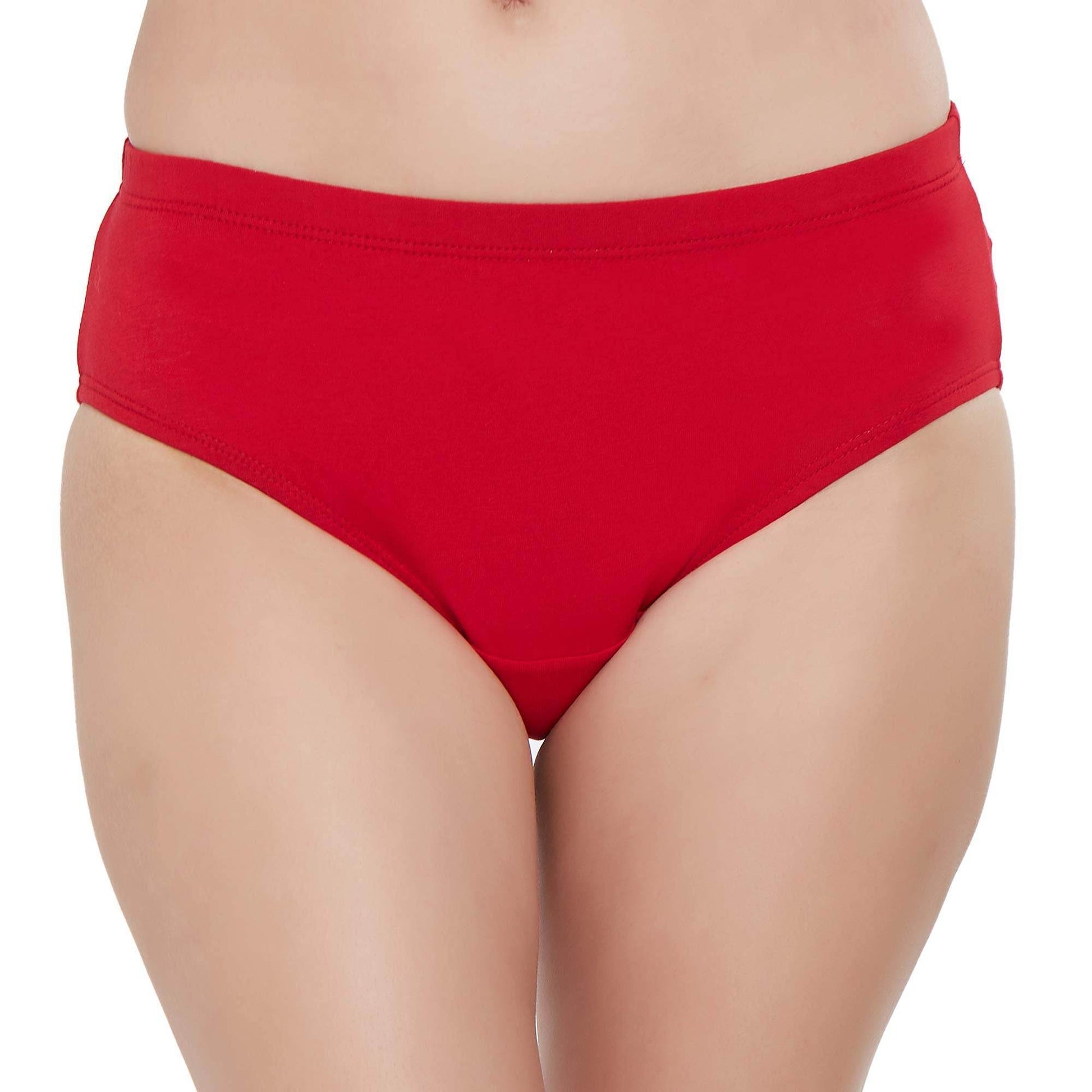 Comfortable High Rise Full Coverage Cotton Stretch Hipster Panty - 3 Pack