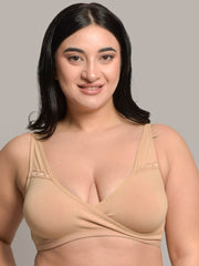 Plus Size Non-Wired Non Padded Anti-Odour & Anti-Microbial Maternity Bra