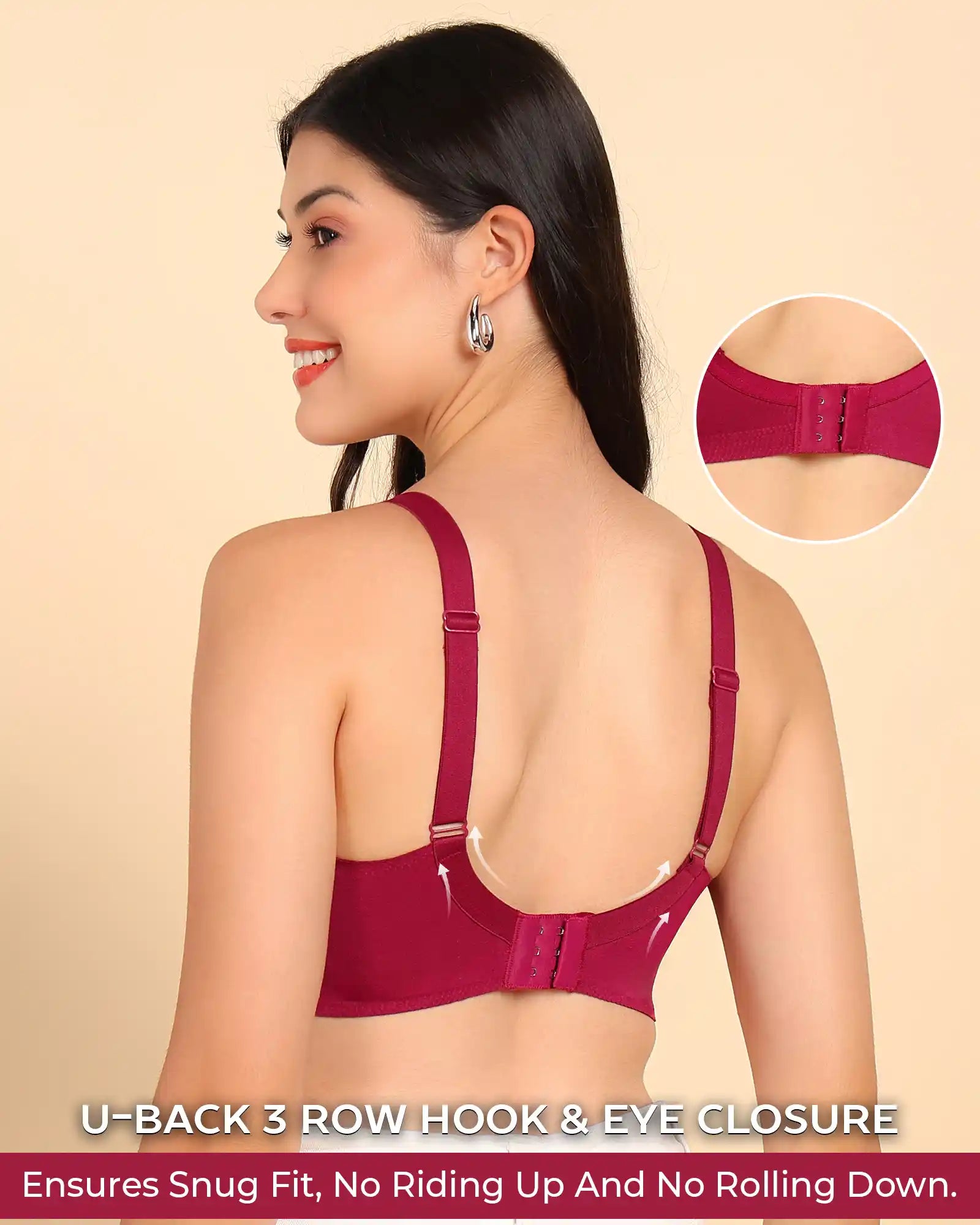 Tweens Invisi-Fit M-Frame Non-Padded Cotton Bonded Seamless Minimiser (TW-SB-9303)