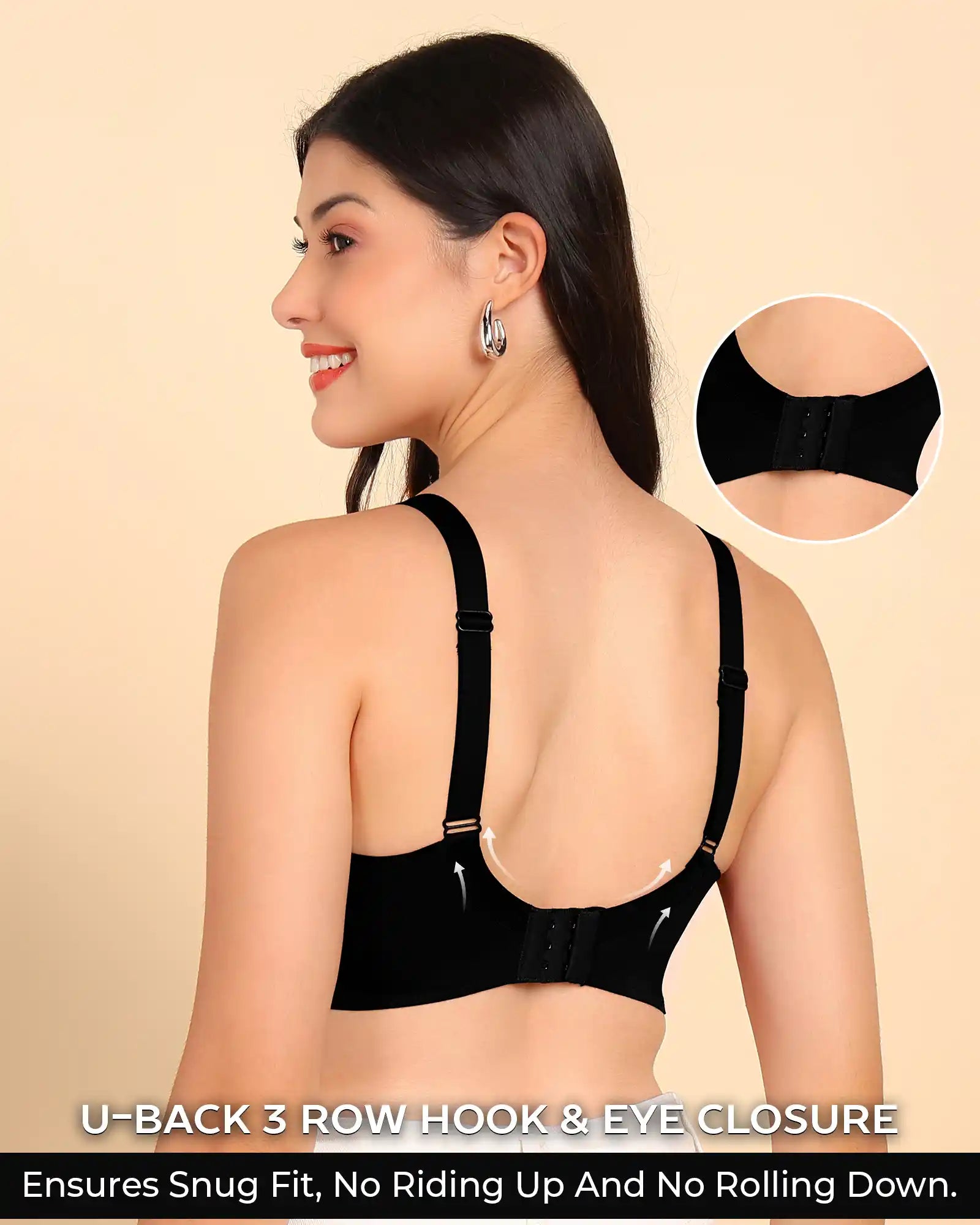 Tweens Invisi-Fit M-Frame Non-Padded Cotton Bonded Seamless Minimiser (TW-SB-9303)