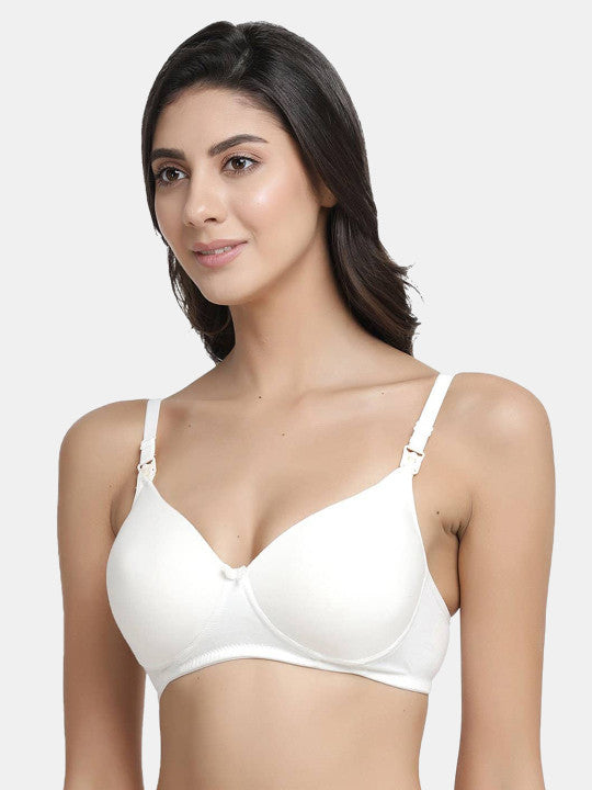Inner Sense Pack of 3 Solid Non-Wired Lightly Padded Maternity Bras