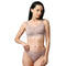 Elegant Full Coverage Padded Bra & Lace Detail Mid-Rise Brief Set