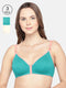 Pack of 3 Sea Green & Beige Solid Non-Wired Non Padded Maternity Bra