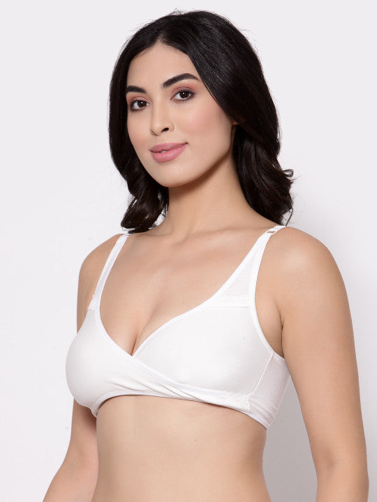 Inner Sense Blue & White Printed Pack of 3 Maternity Bra