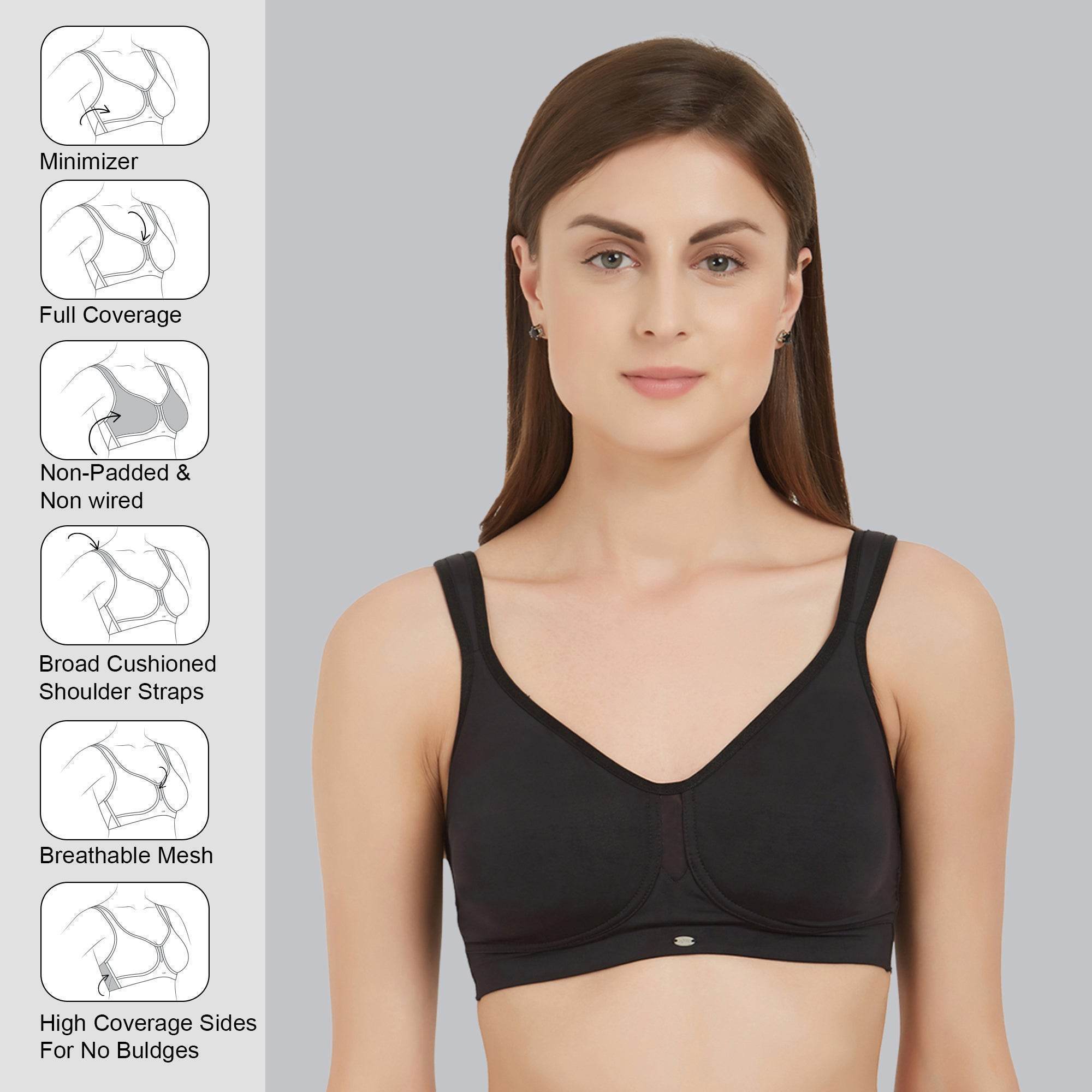 SOIE's Best-Selling Full Coverage Minimizer Bra: Unmatched Comfort & Flawless Fit (Non-Padded, Non-Wired)