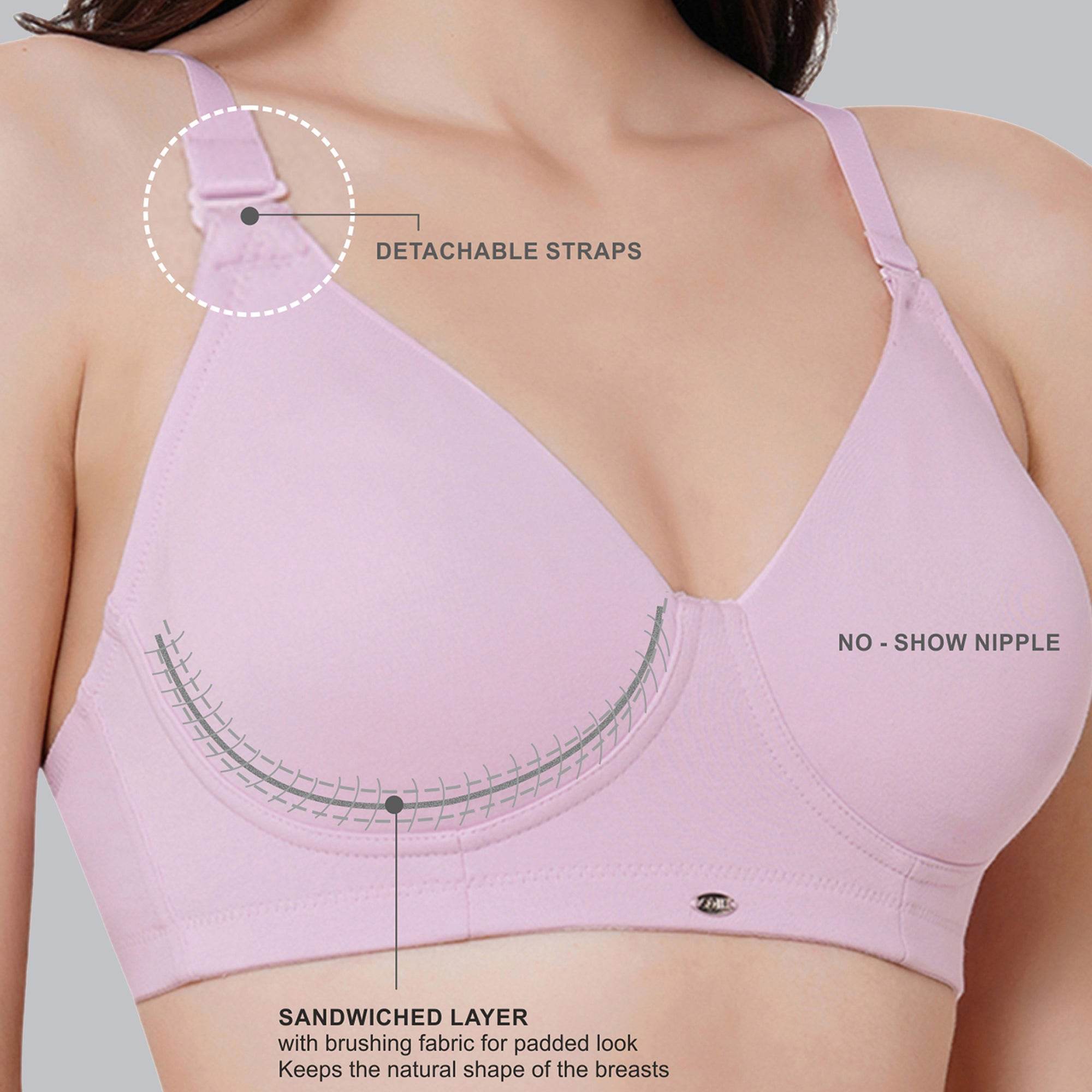 Ultimate Comfort: Non-Padded, Non-Wired Full Coverage T-Shirt Bra for Everyday Wear