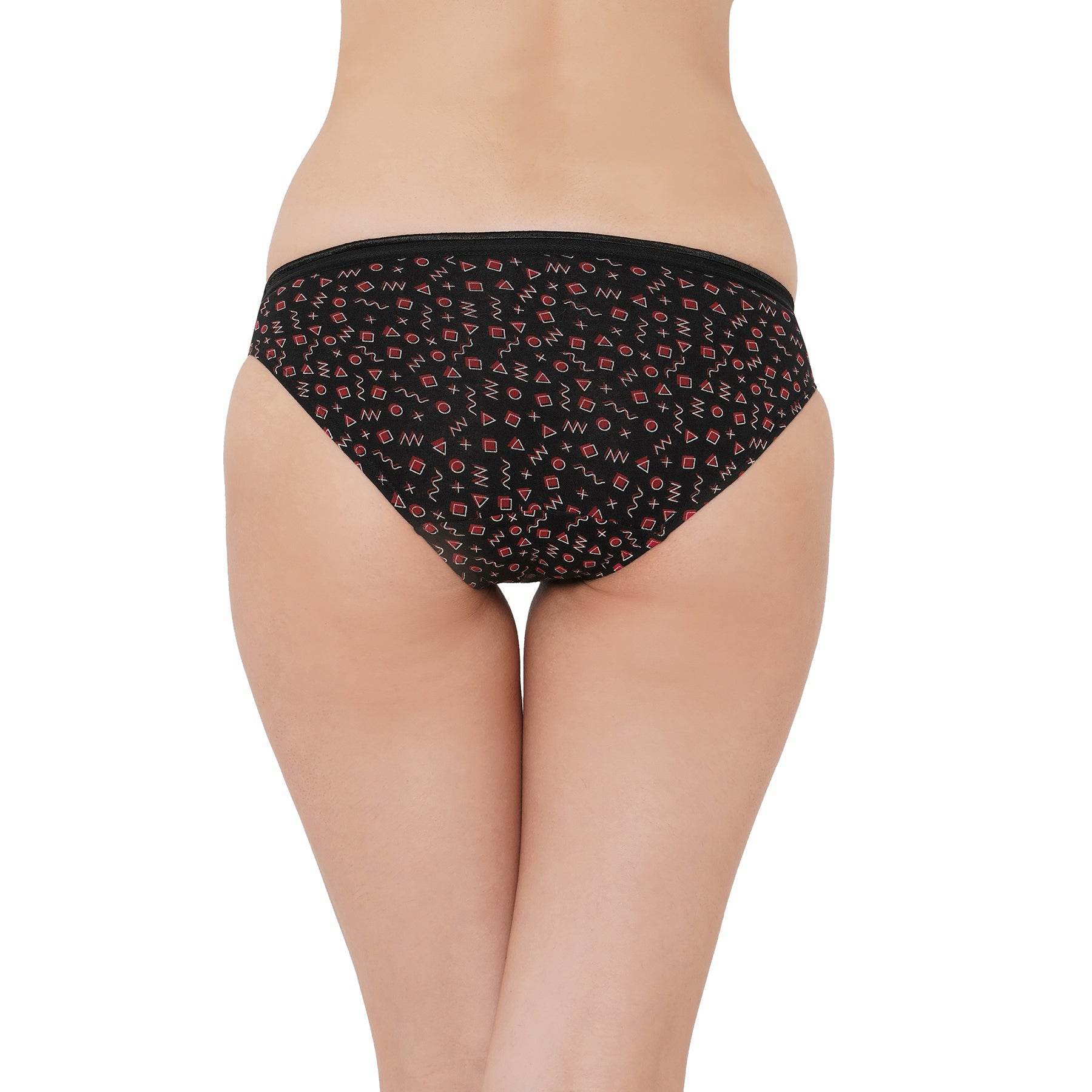 Comfortable Mid-Rise Cotton Stretch Brief Panty 3-Pack - Solid & Printed Styles Available