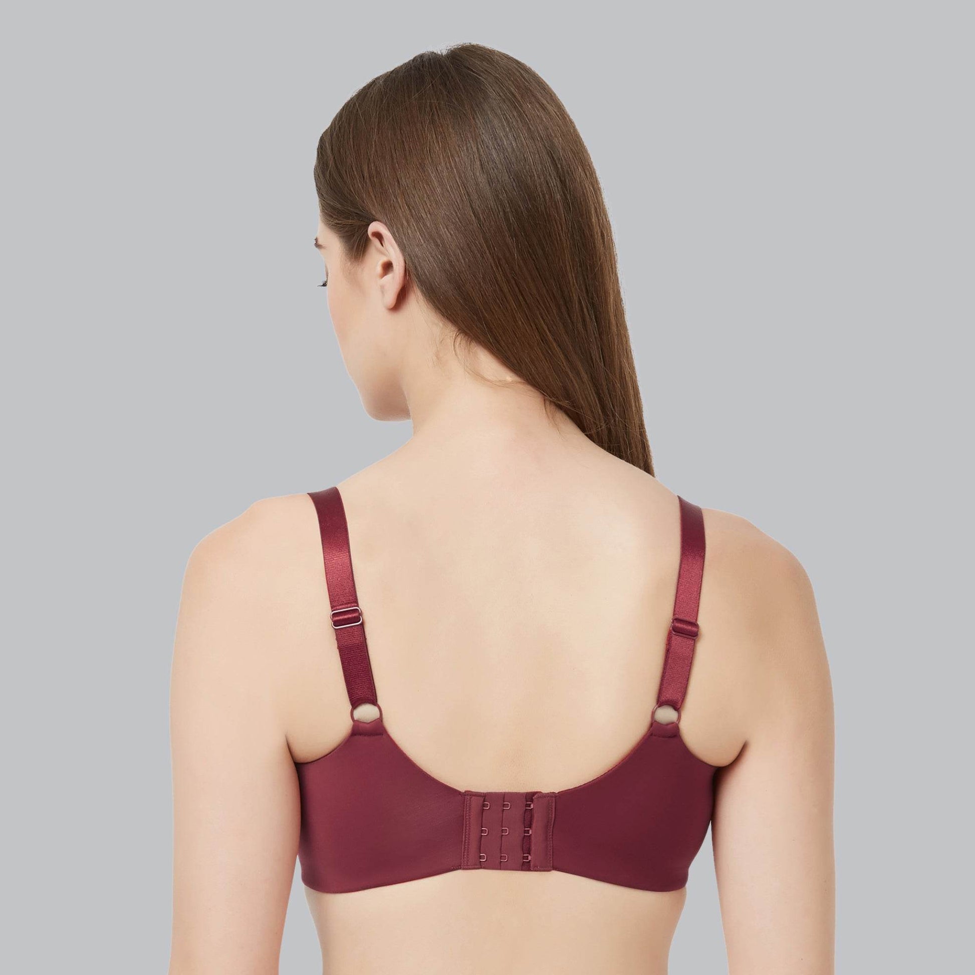 SOIE Women's Non-Padded, Non-Wired Full Coverage Minimizer Lace Bra - Ultimate Comfort and Support