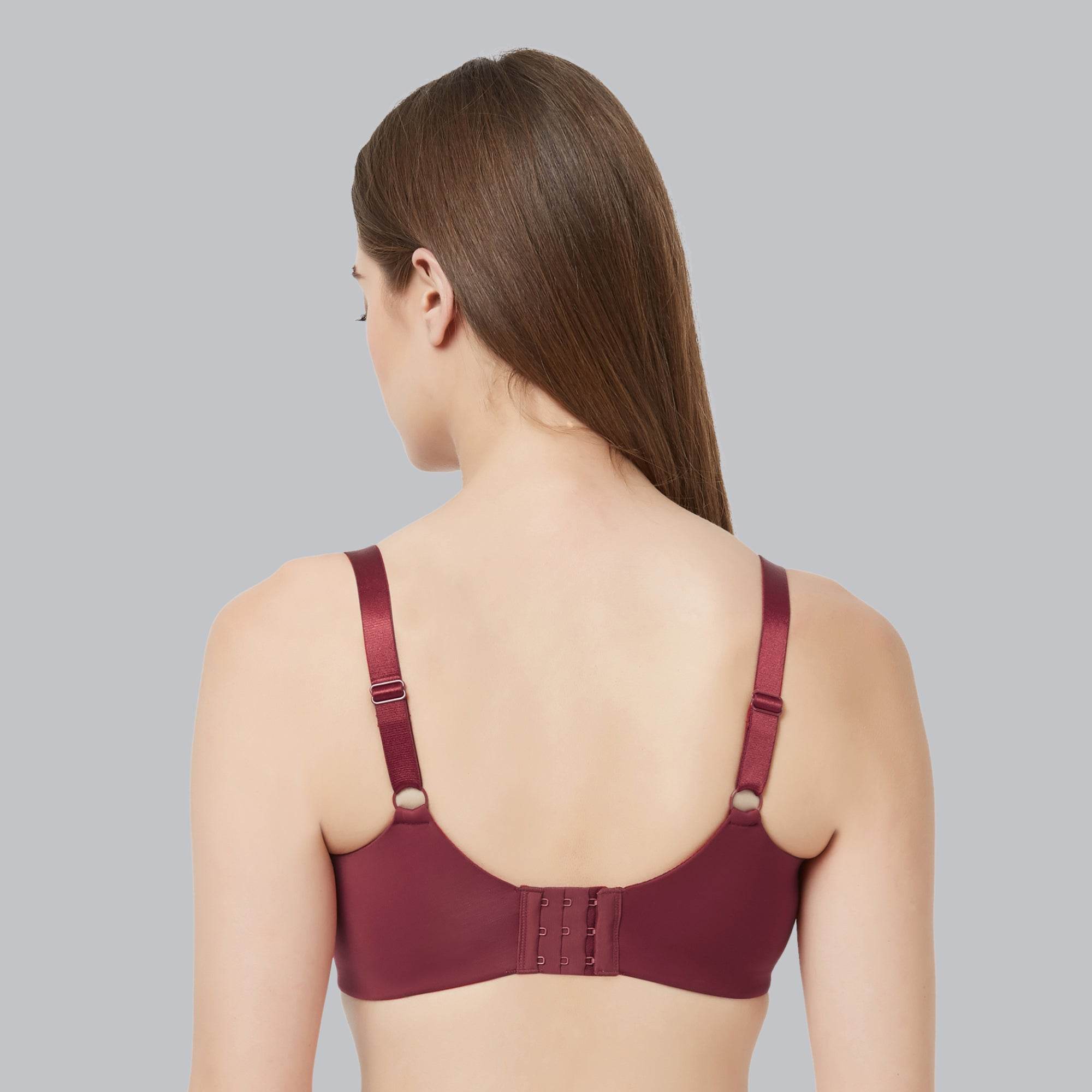 SOIE Women's Non-Padded, Non-Wired Full Coverage Minimizer Lace Bra - Ultimate Comfort and Support