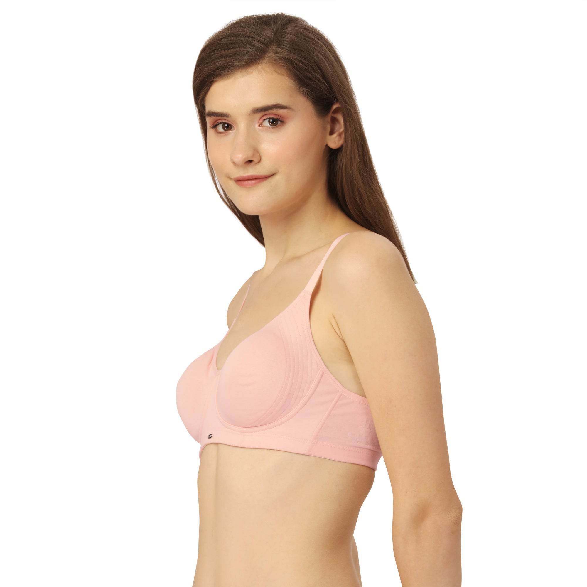 Ultimate Comfort & Support: Non-Padded, Non-Wired Full Coverage T-Shirt Bra with Broad Back Wing