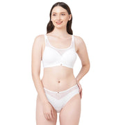 Luxurious Full Coverage Padded Bra & Mid-Rise Lace Brief Set