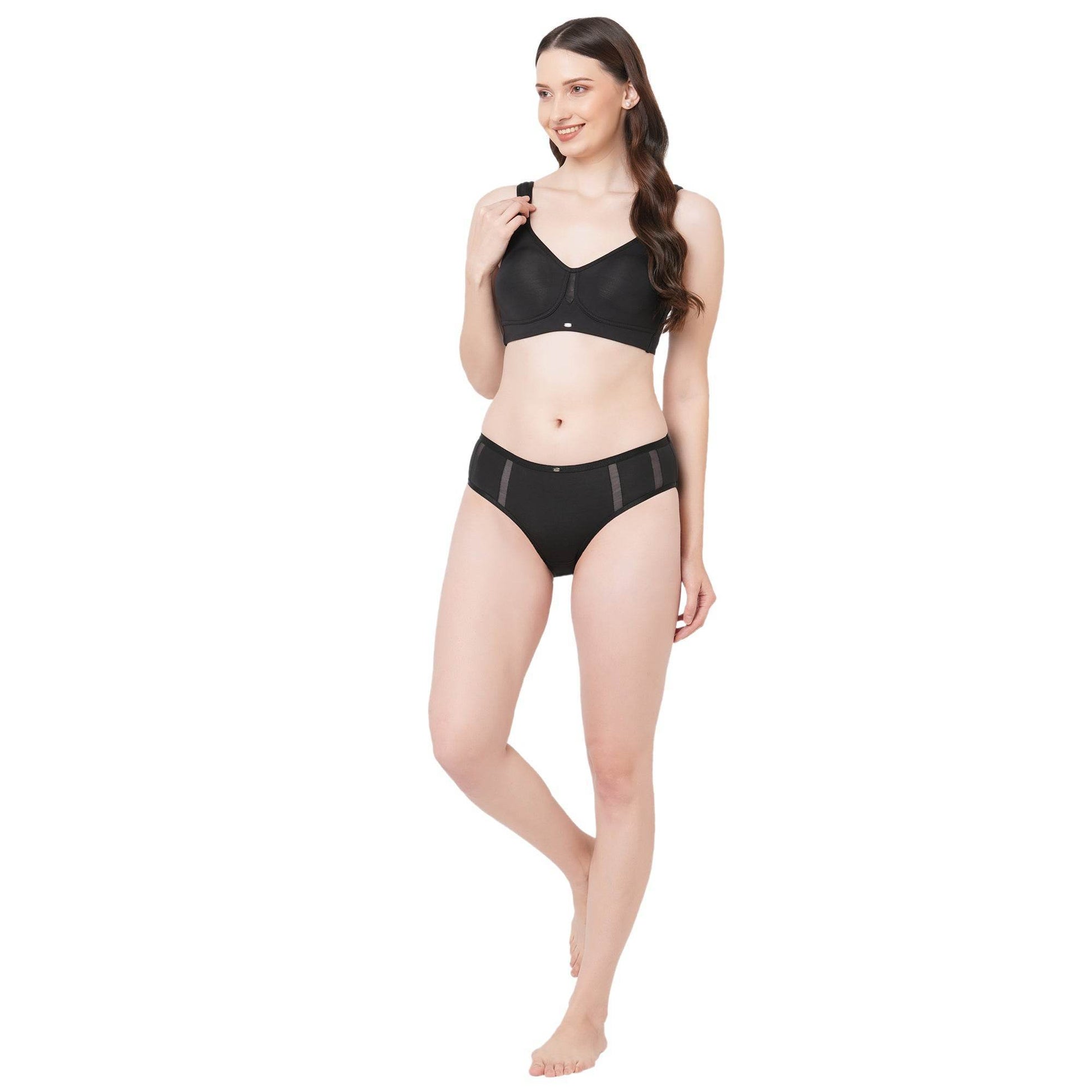 SOIE Full Coverage Minimiser Bra & High Waist Brief Set - Ultimate Comfort & Flawless Fit