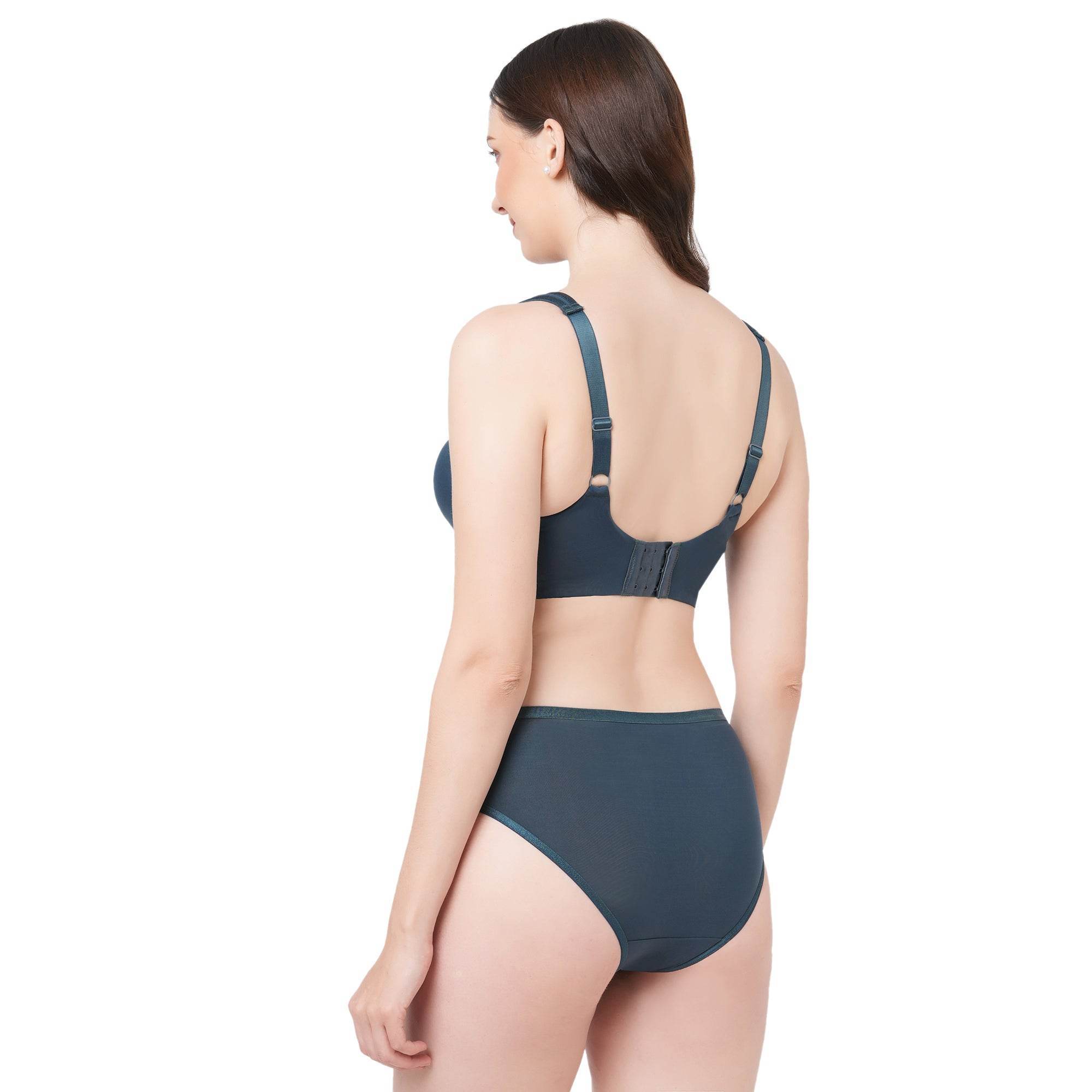 SOIE Full Coverage Minimiser Bra & High Waist Brief Set - Ultimate Comfort & Flawless Fit