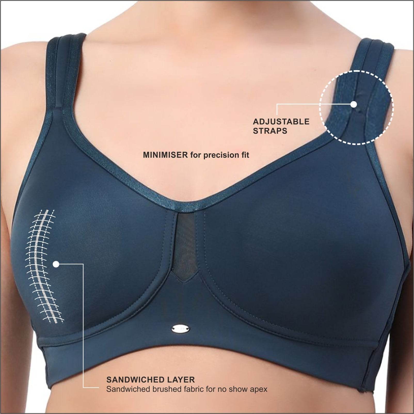 SOIE's Best-Selling Full Coverage Minimizer Bra: Ultimate Comfort, Flawless Fit (Non-Padded, Non-Wired)