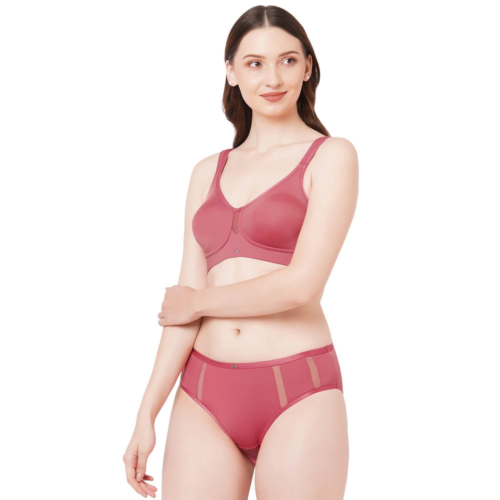 SOIE Comfort Full Coverage Minimiser Bra & High Waist Brief Set for a Slimmer Silhouette