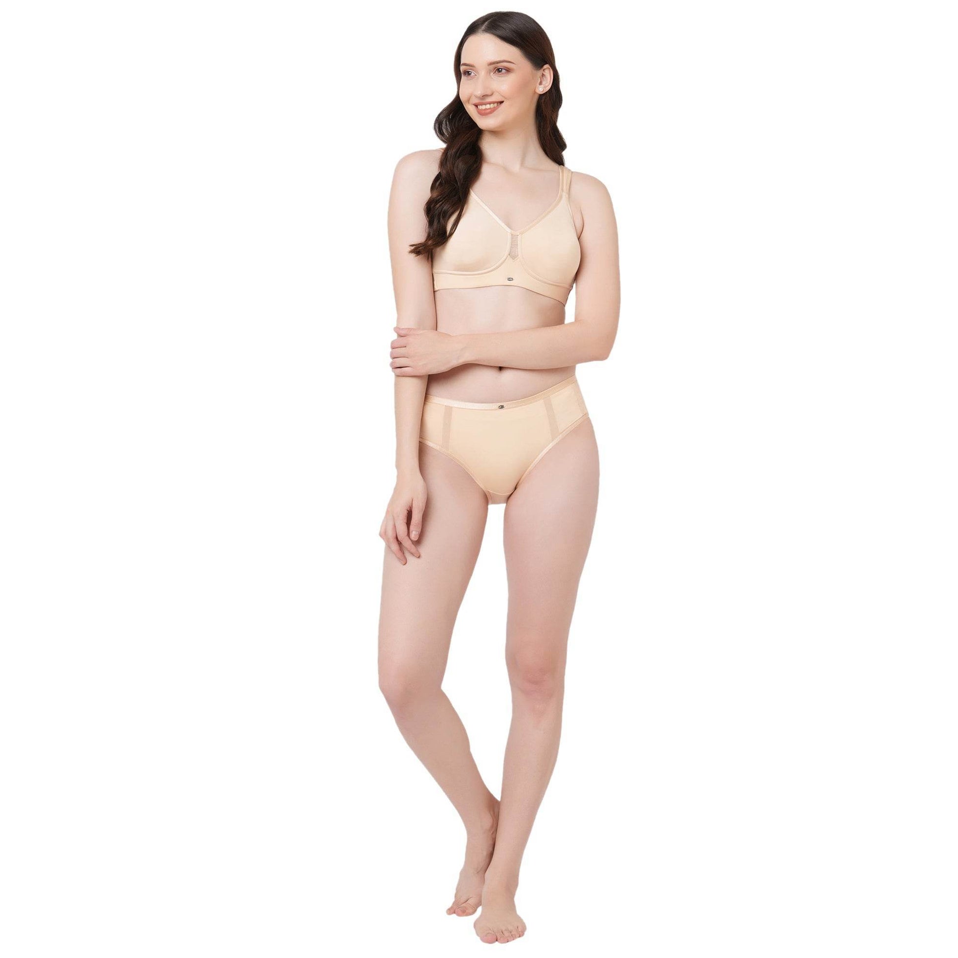 SOIE Full Coverage Minimiser Bra & High Waist Brief Set - Flawless Fit & Ultimate Comfort