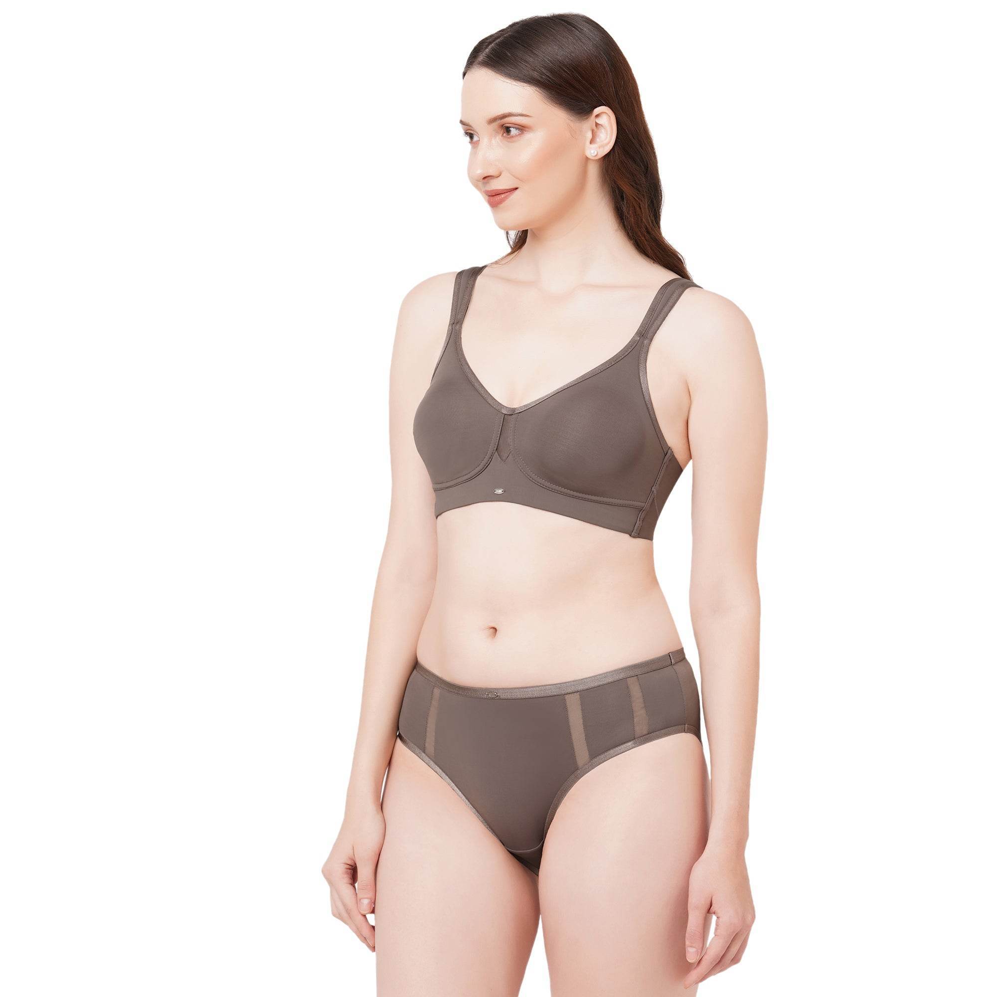 SOIE Full Coverage Minimiser Bra and High Waist Brief Set - Flawless Fit & Ultimate Comfort