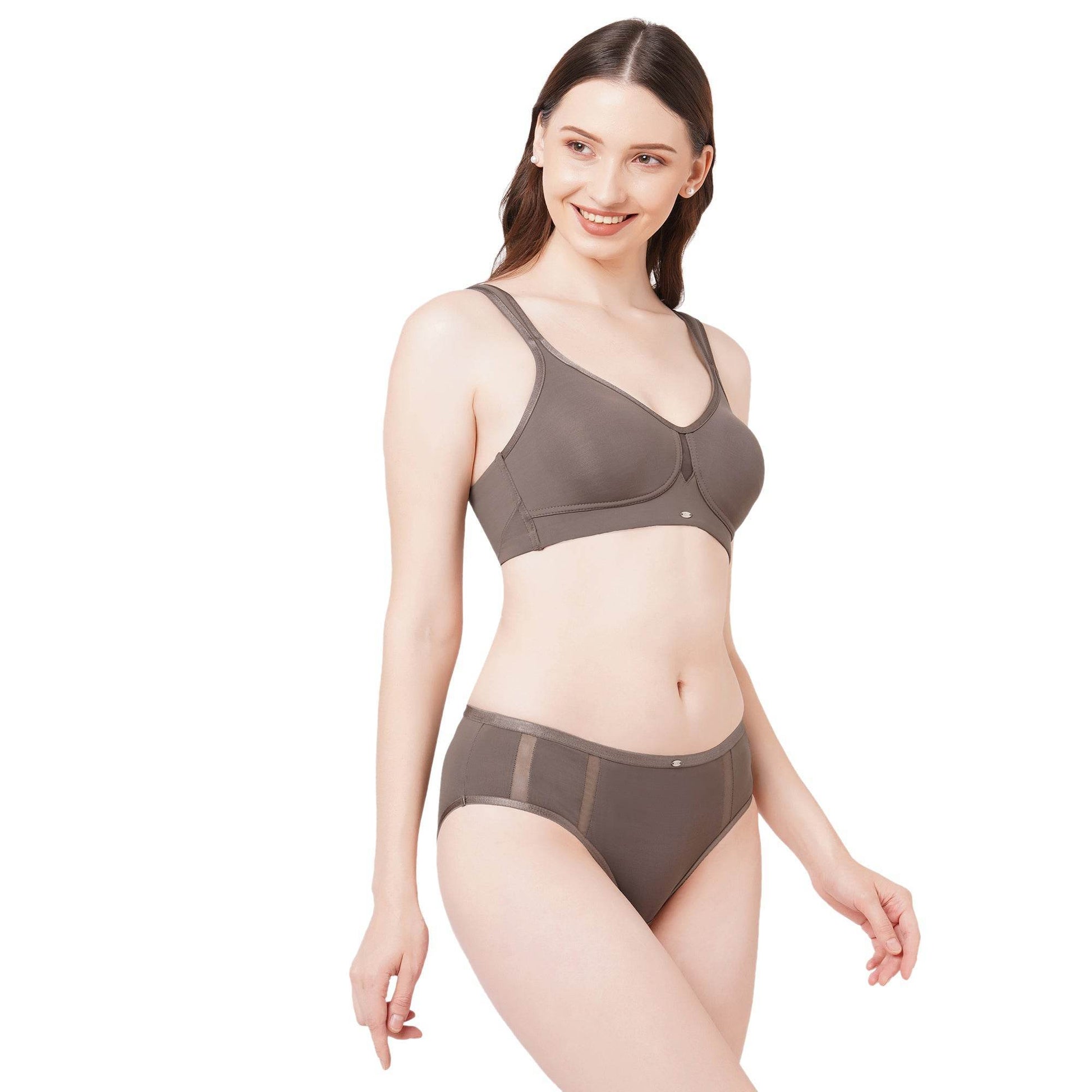 SOIE Full Coverage Minimiser Bra and High Waist Brief Set - Flawless Fit & Ultimate Comfort