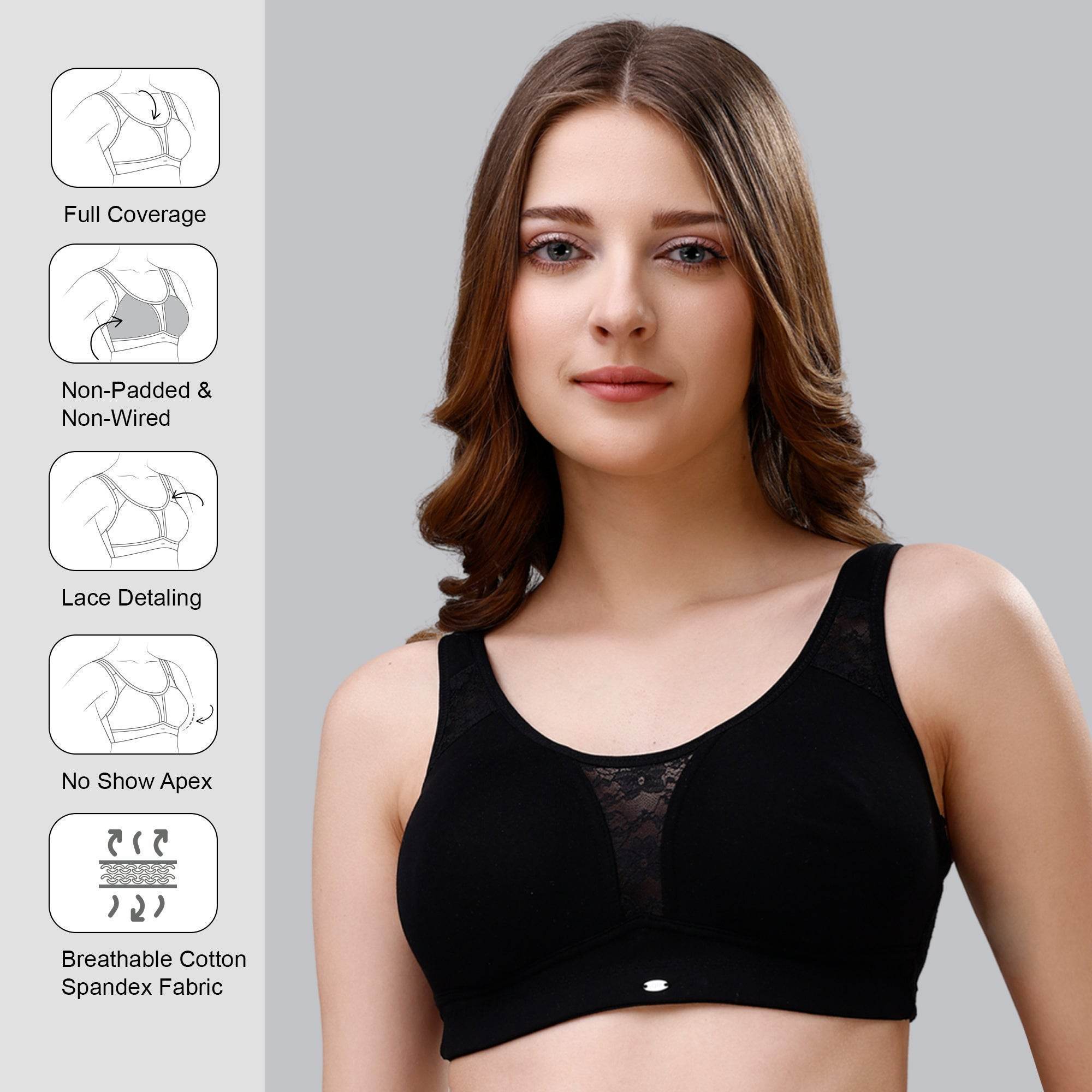 Ultimate Comfort Minimizer T-Shirt Bra: Non-Padded, Non-Wired Full Coverage for a Smooth, Natural Look
