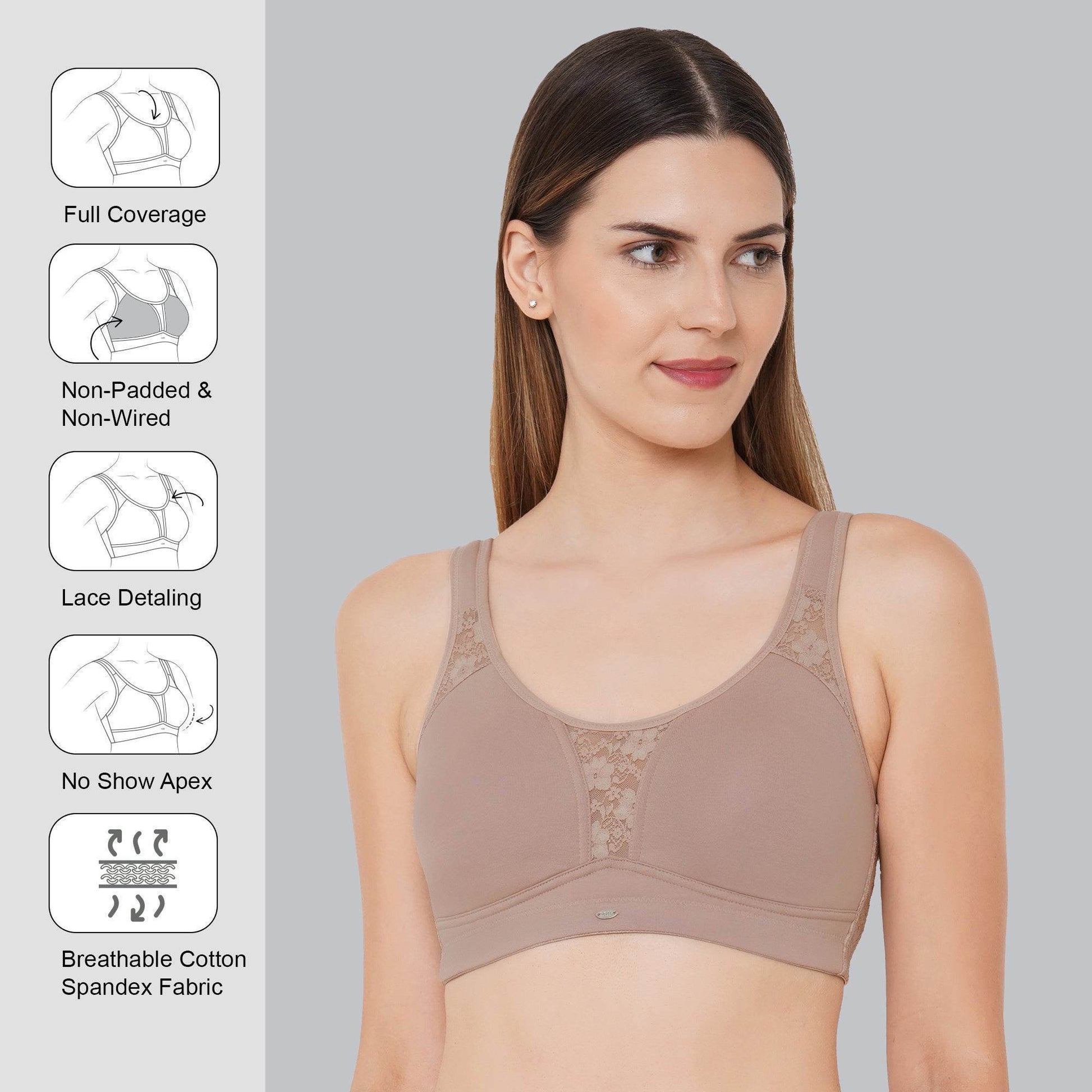 Ultimate Comfort & Support: Non-Padded, Non-Wired Full Coverage Minimizer T-Shirt Bra for Everyday Elegance