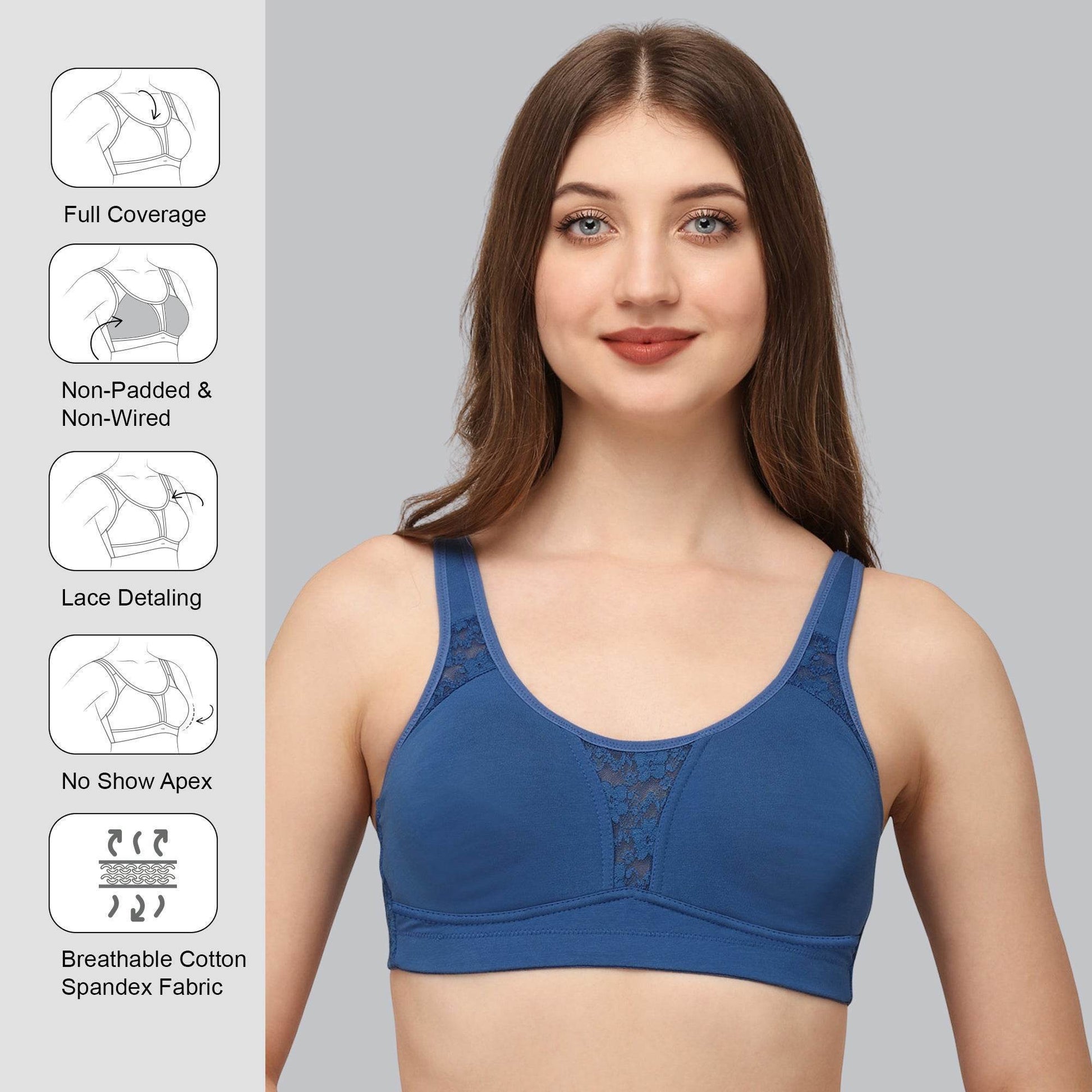 Ultimate Comfort & Support: Non-Padded, Non-Wired Full Coverage Minimizer T-Shirt Bra for Everyday Elegance