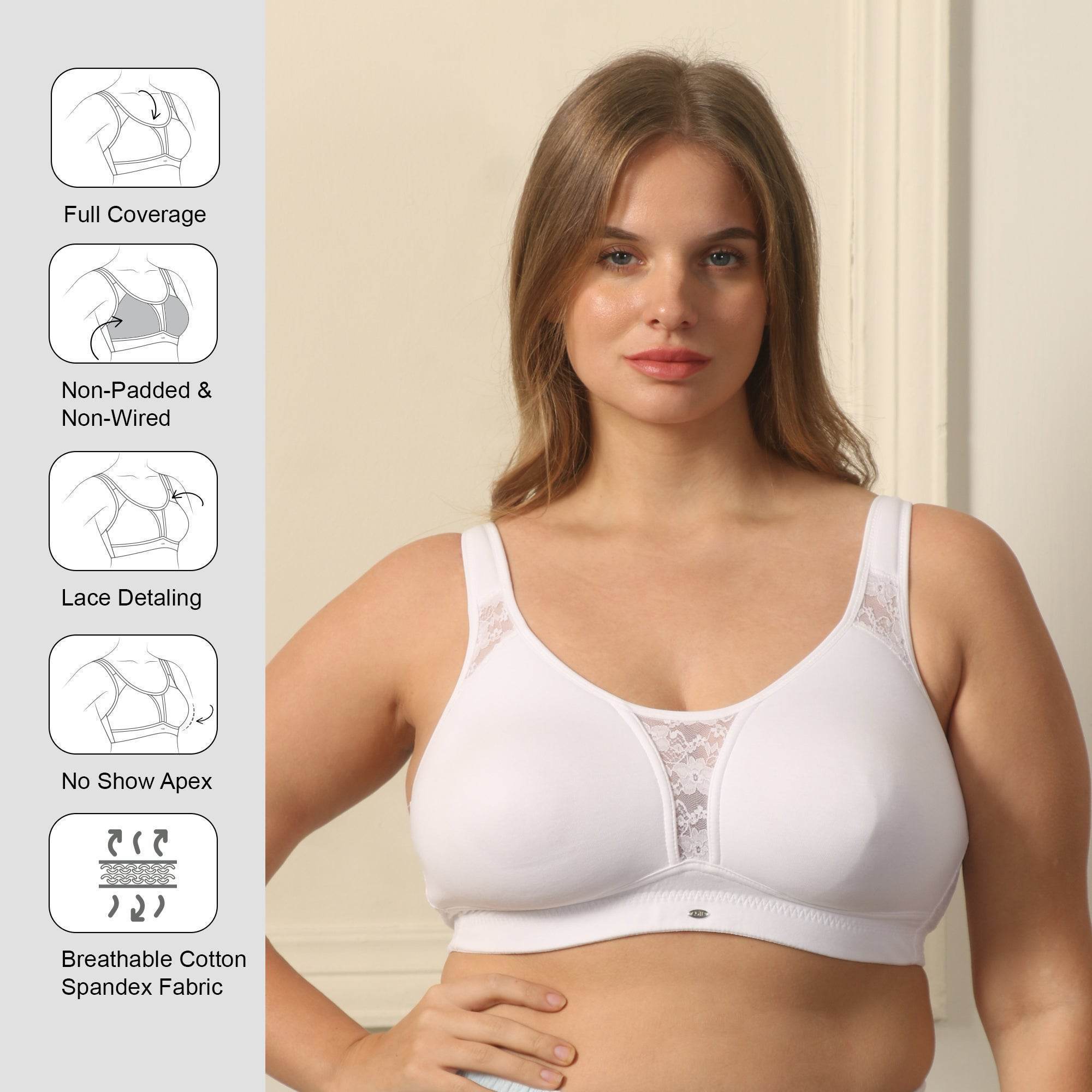 Ultimate Comfort & Support: Non-Padded, Non-Wired Full Coverage Minimizer T-Shirt Bra for Everyday Elegance