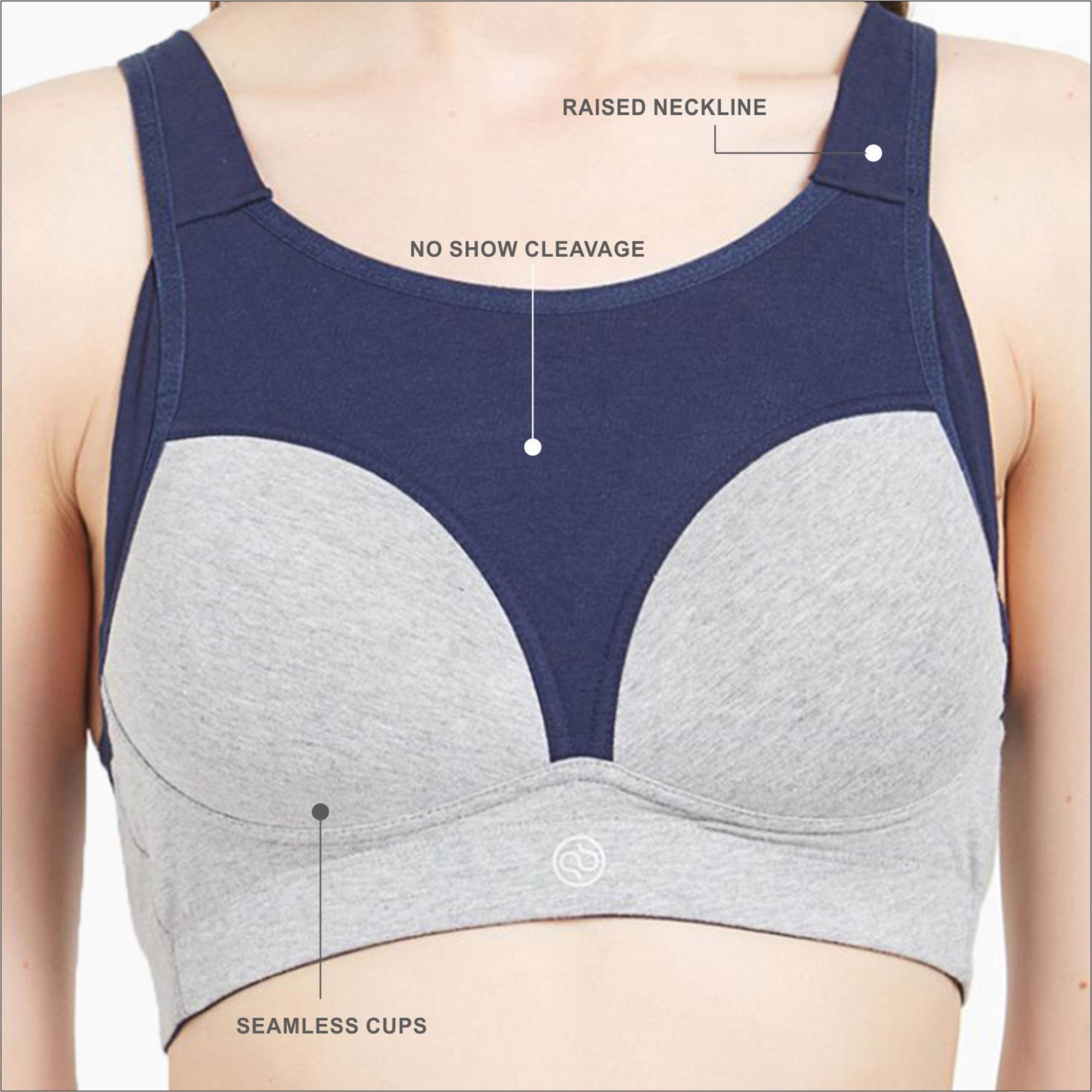 SOIE Extreme Coverage High Impact Sports Bra: Non-Wired, Lightly Padded, Racerback Design for Ultimate Support
