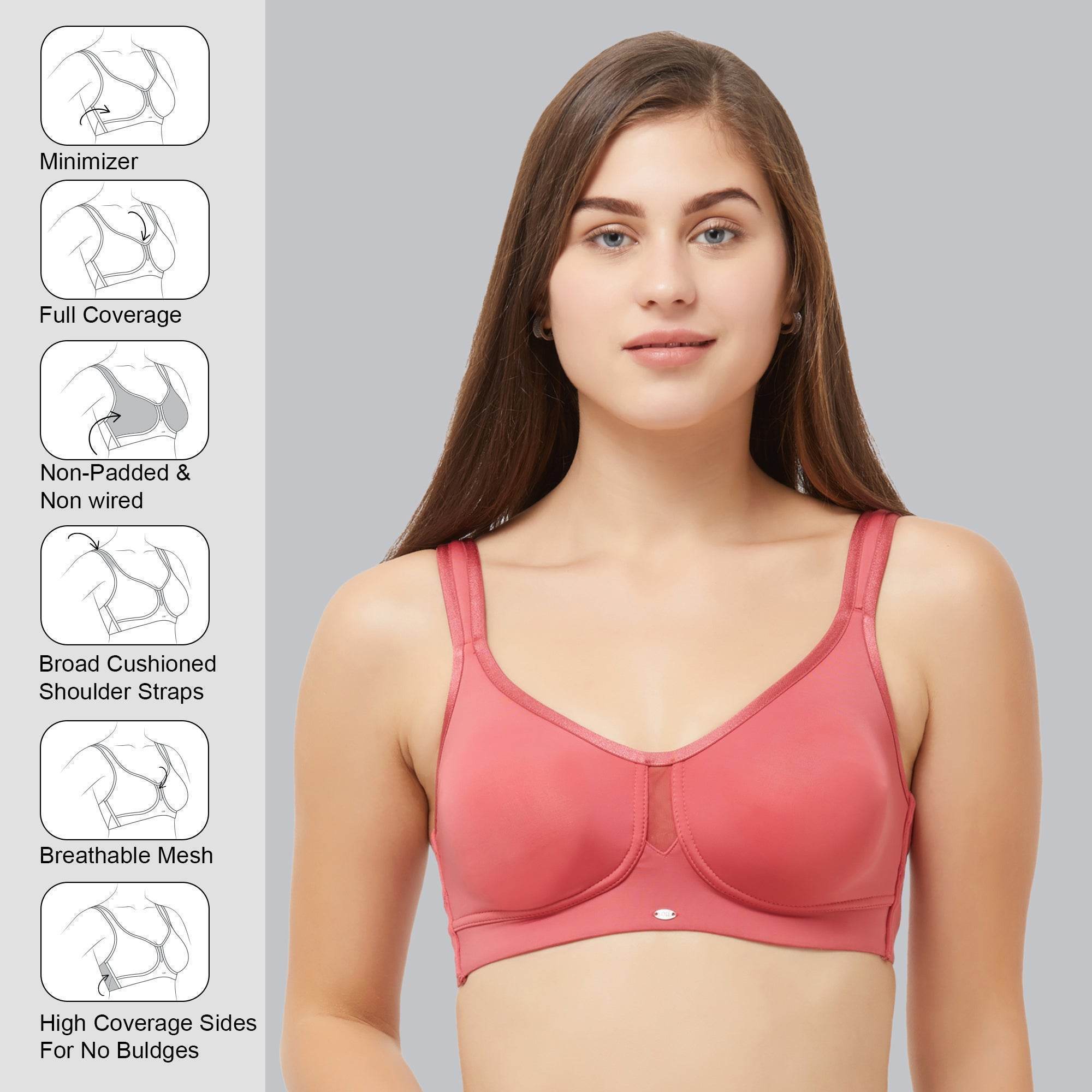 SOIE's Full Coverage Minimizer Bra: Ultimate Comfort, Flawless Fit - Non-Padded, Non-Wired Design