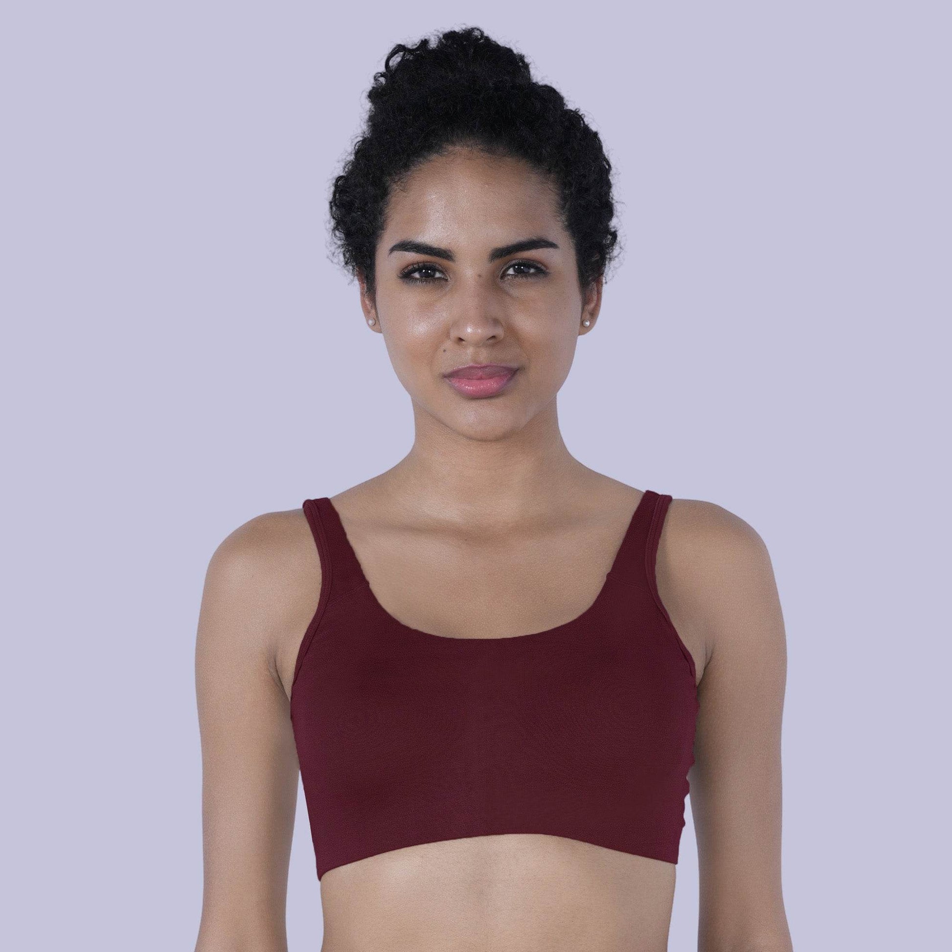 ComfortFit Non-Wired, Non-Padded Full Coverage Sports Bra - Low Impact Support for Everyday Wear