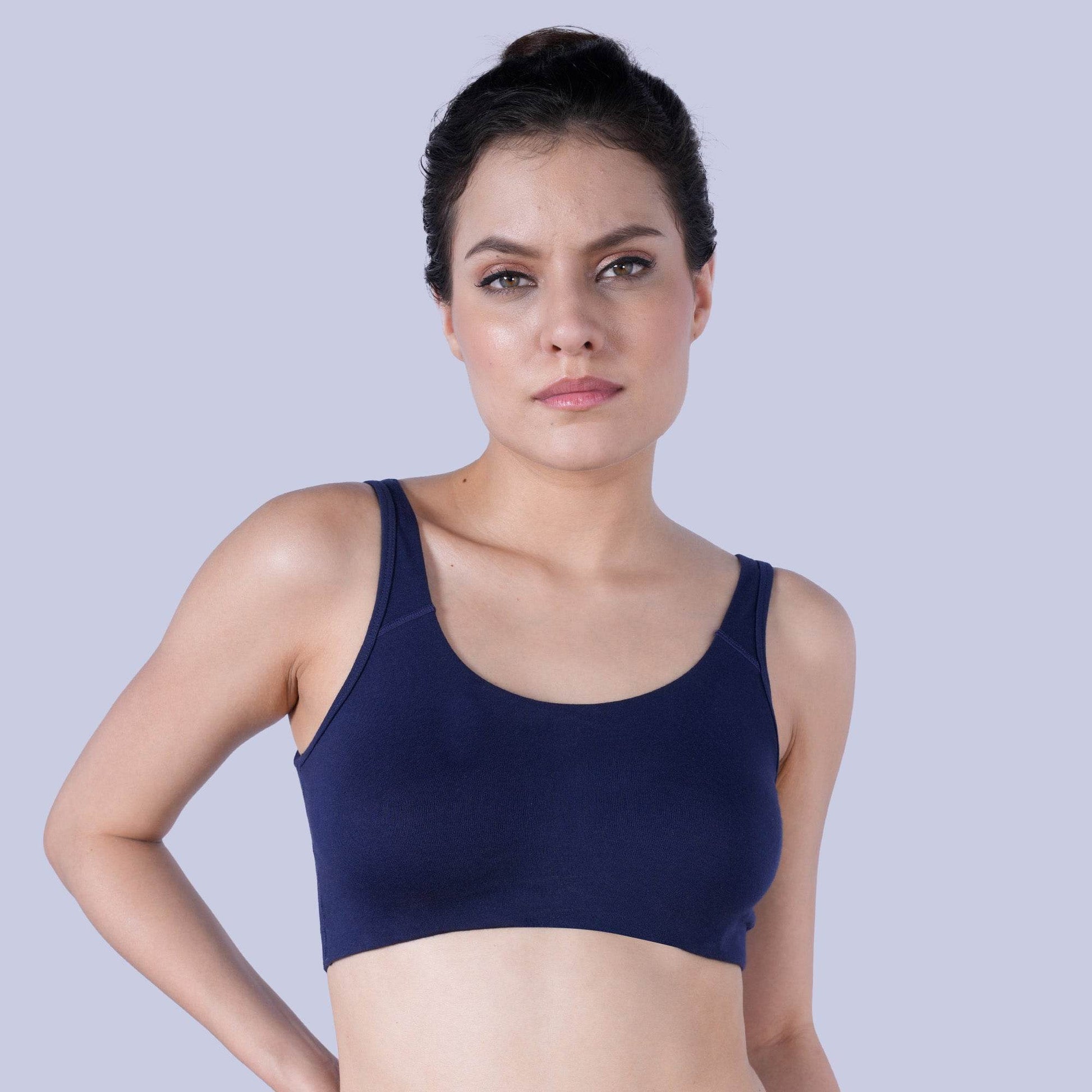 Ultimate Comfort Non-Wired, Non-Padded Full Coverage Sports Bra for Low Impact Activities